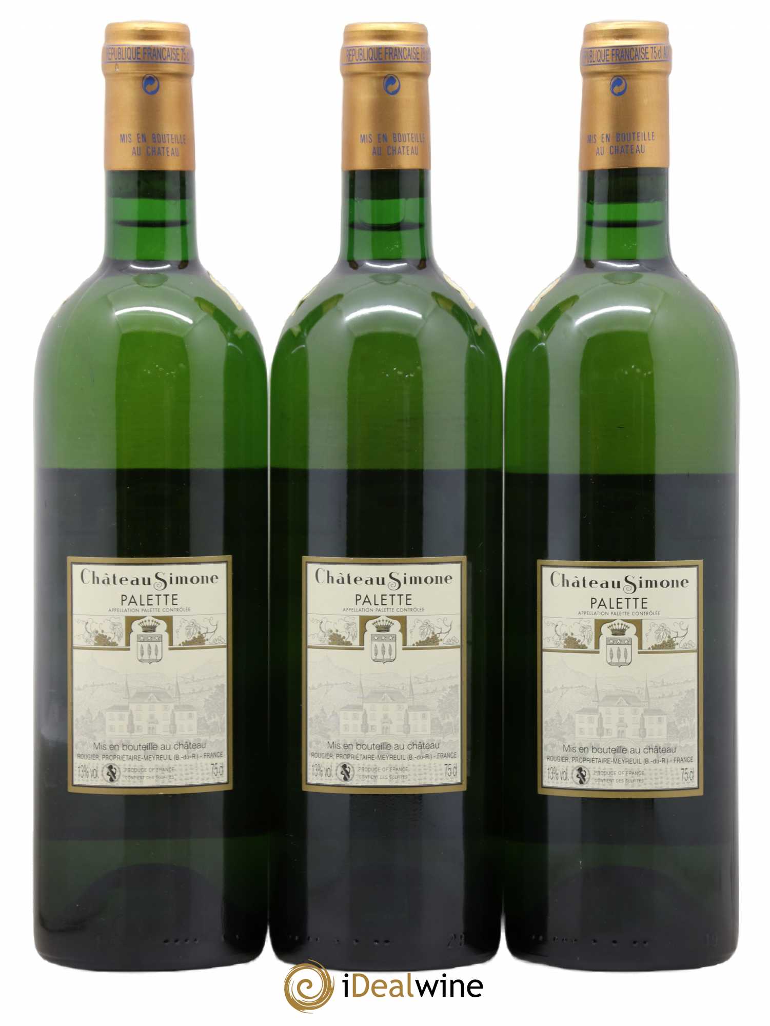 Palette Château Simone Famille Rougier 2007 - Lot de 3 bouteilles - 1