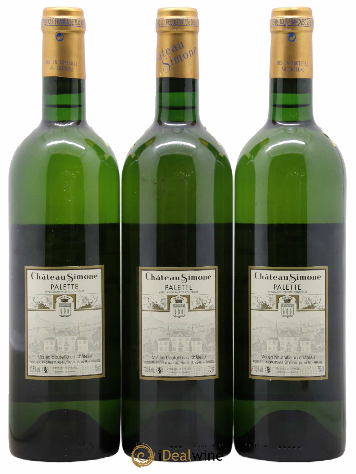Palette Château Simone Famille Rougier 2008 - Lot de 3 bouteilles - 1