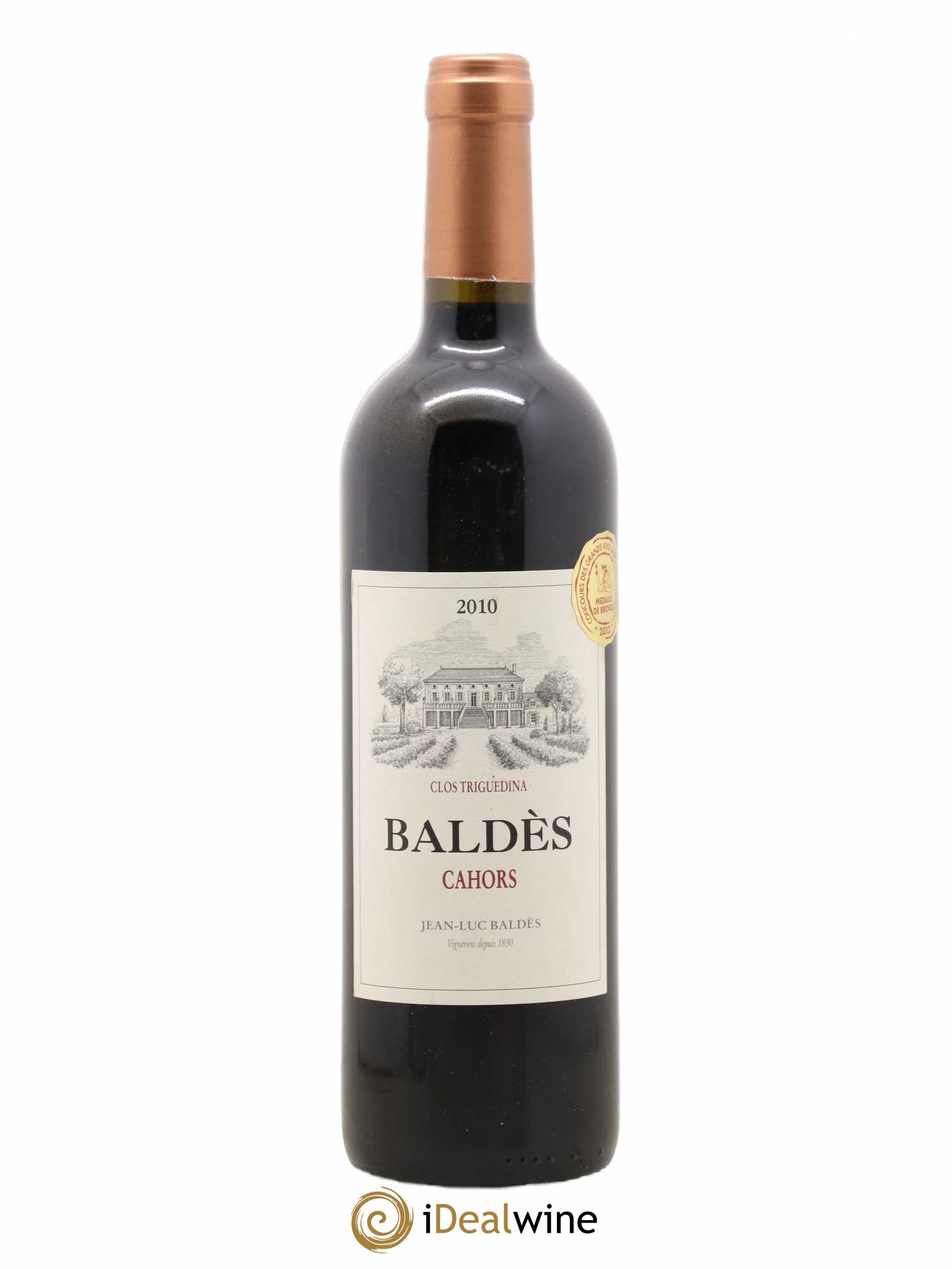 Cahors Clos Triguedina Jean-Luc Baldès 2010 - Lot de 1 bouteille - 0