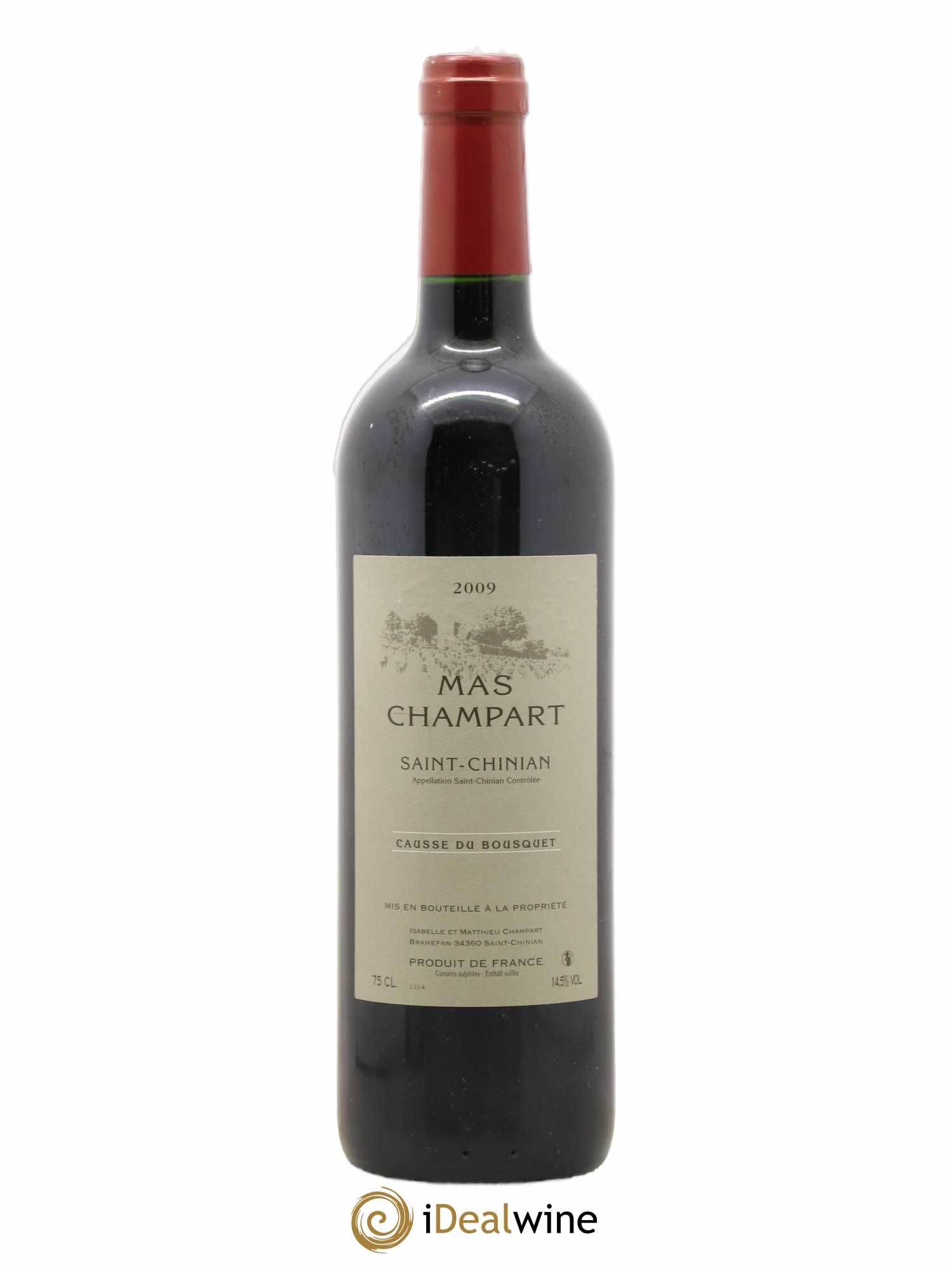 Saint-Chinian Mas Champart Causse du Bousquet Isabelle et Mathieu Champart 2009 - Lot de 1 bouteille - 0