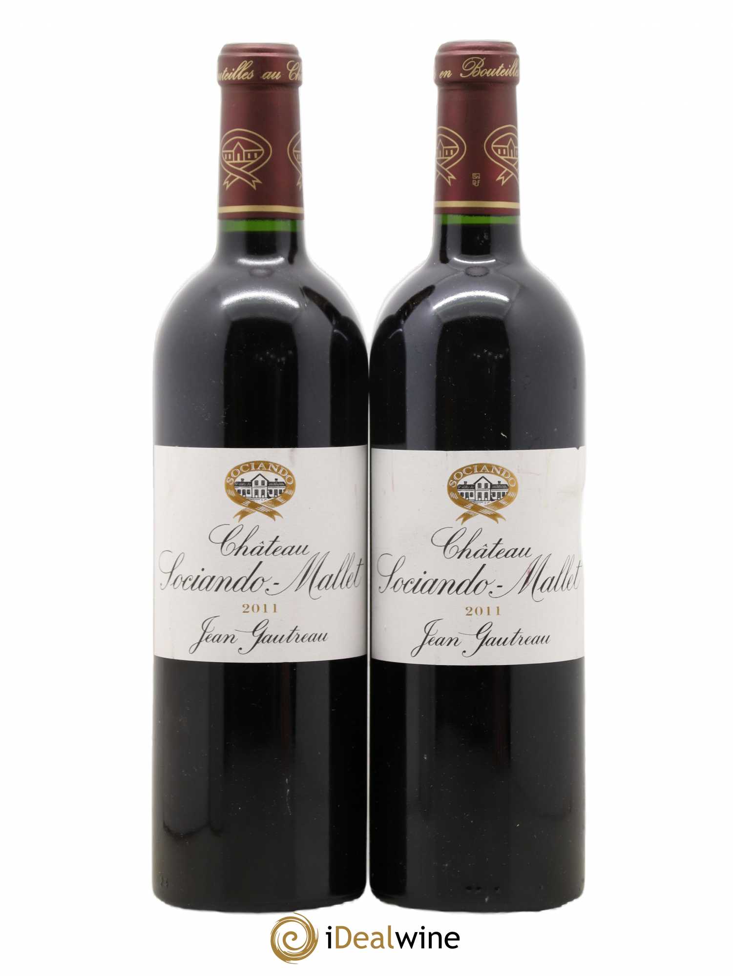 Château Sociando Mallet 2011 - Lot de 2 bouteilles - 0