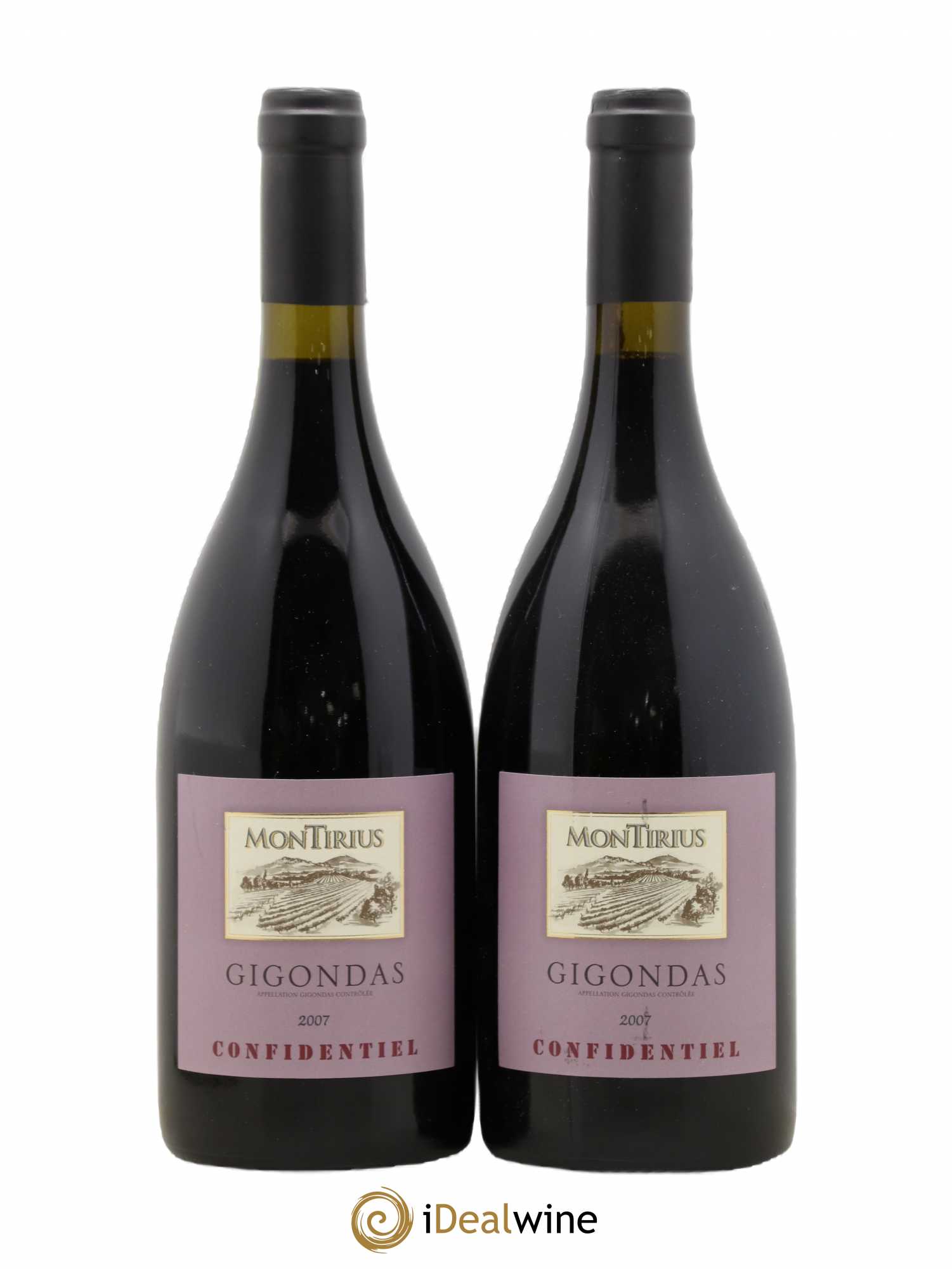 Gigondas Confidentiel Montirius 2007 - Lot de 2 bouteilles - 0