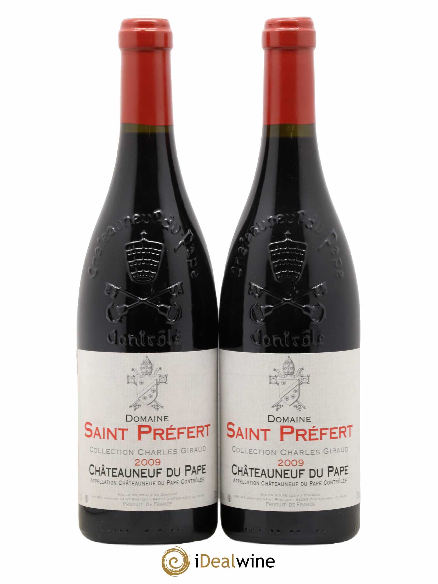 Châteauneuf-du-Pape Collection Charles Giraud Domaine Saint-Préfert 2009 - Lot de 2 bouteilles - 0