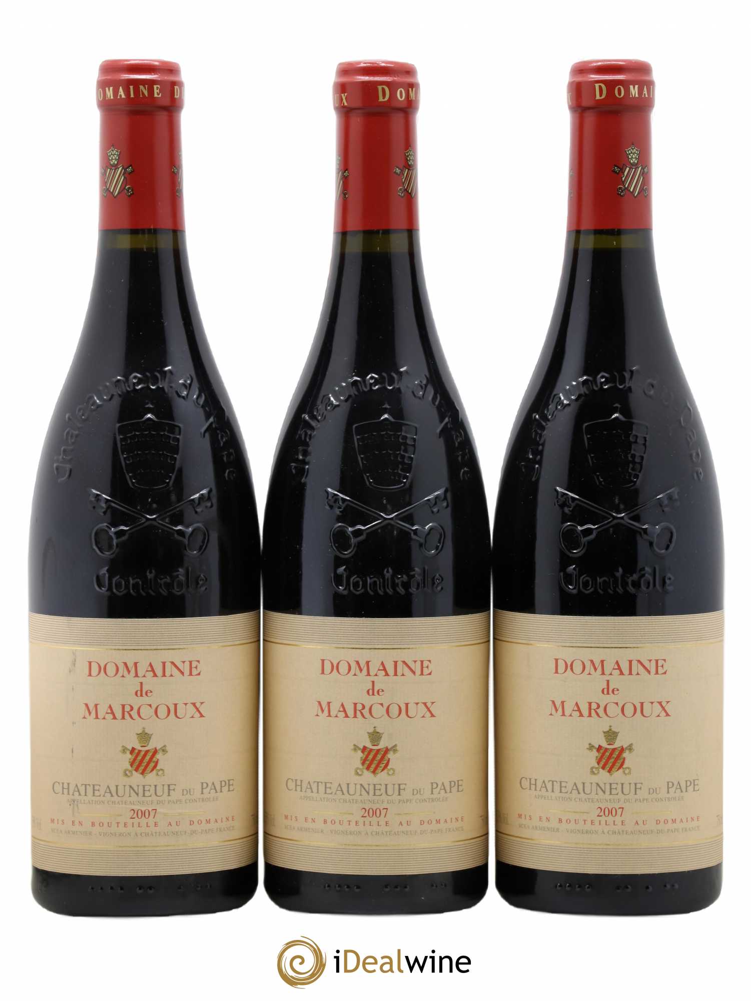 Châteauneuf-du-Pape Marcoux (Domaine de) 2007 - Lot de 3 bouteilles - 0