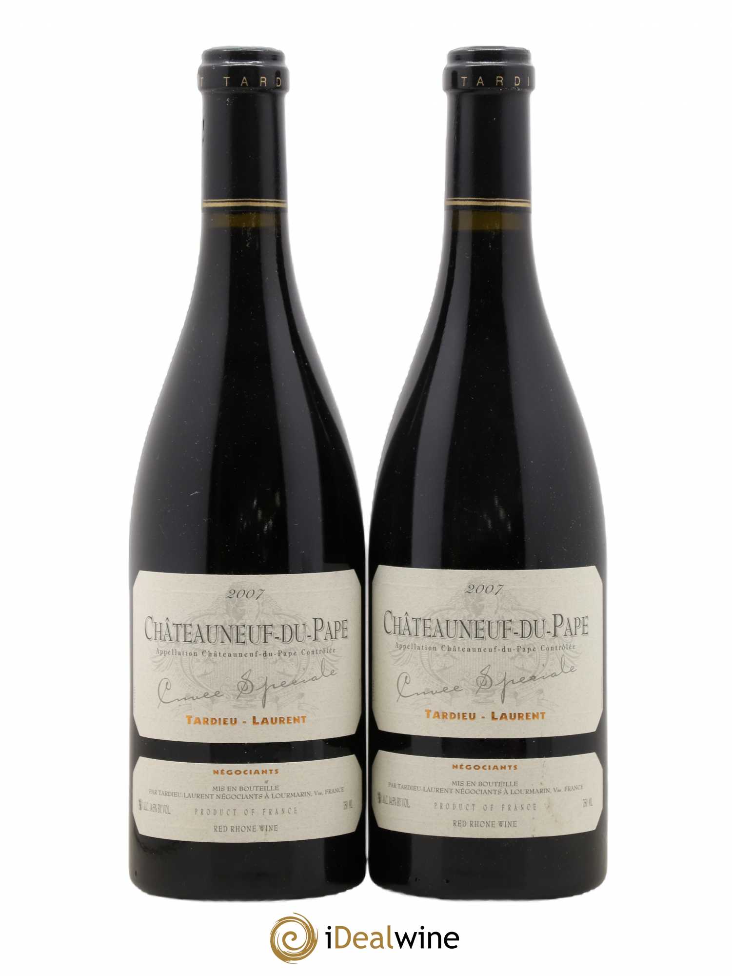 Châteauneuf-du-Pape Tardieu-Laurent Cuvée spéciale Famille Tardieu 2007 - Lot de 2 bouteilles - 0