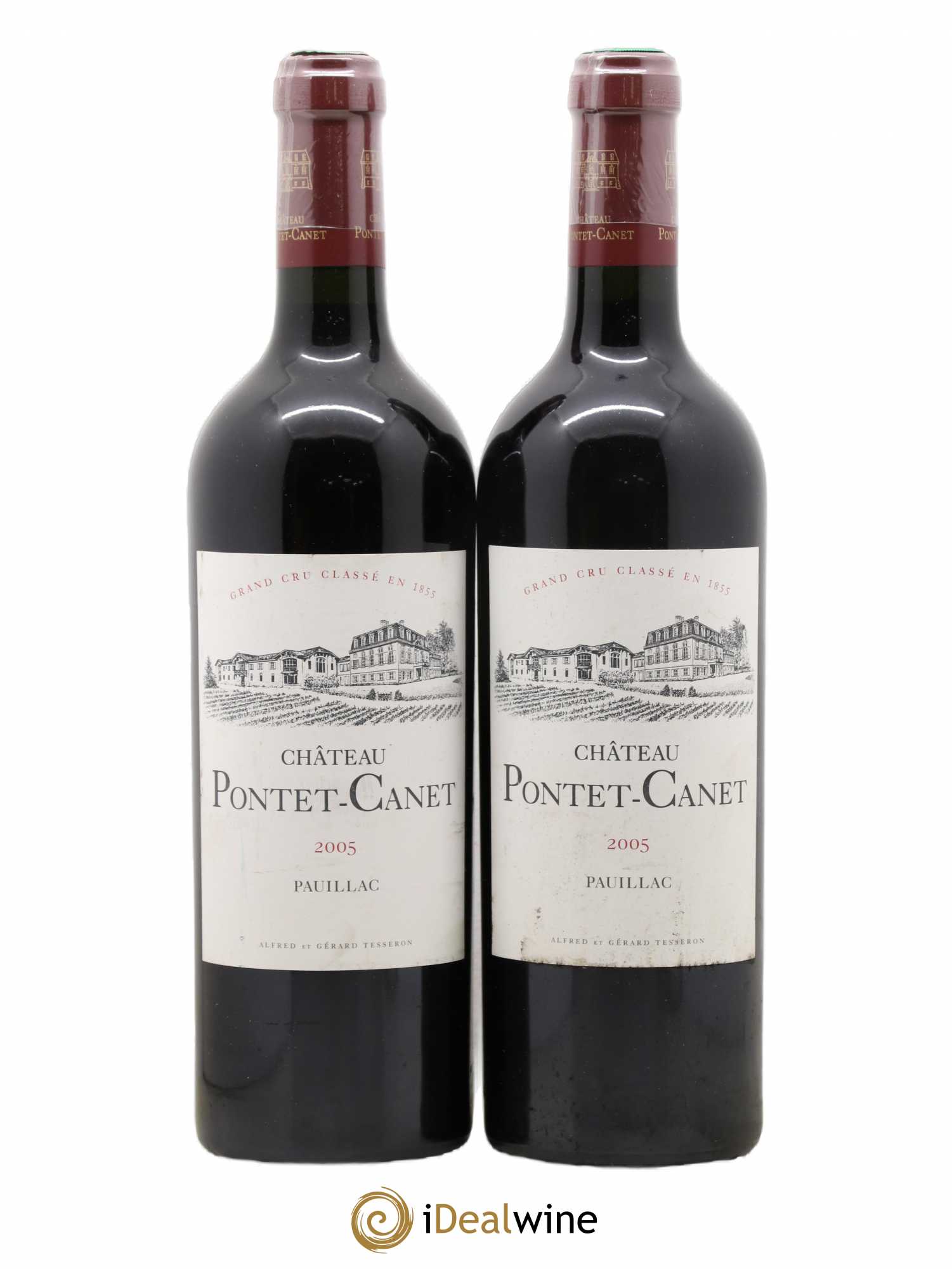 Château Pontet Canet 5ème Grand Cru Classé 2005 - Lot de 2 bouteilles - 0