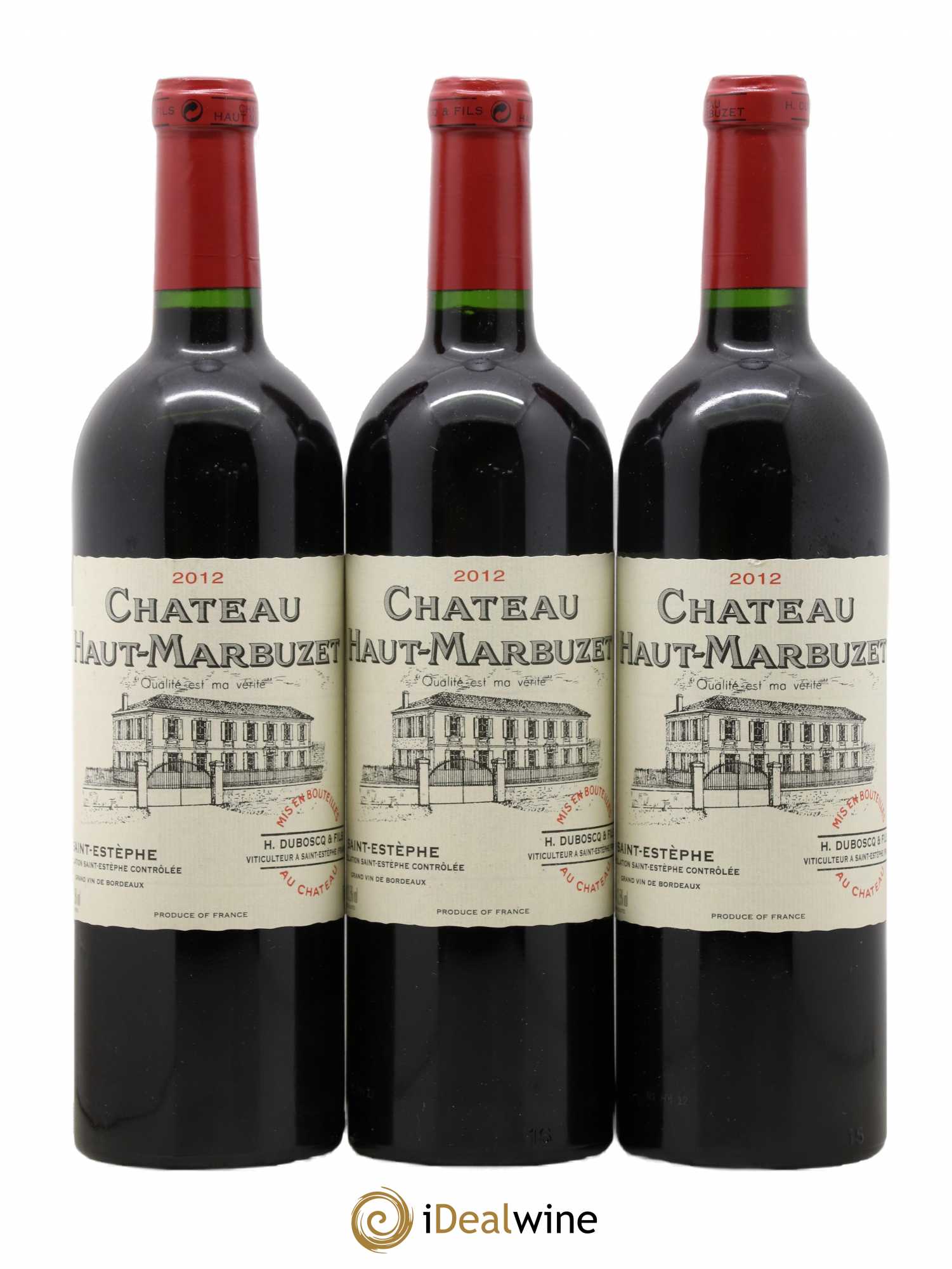 Château Haut Marbuzet 2012 - Lot de 3 bouteilles - 0