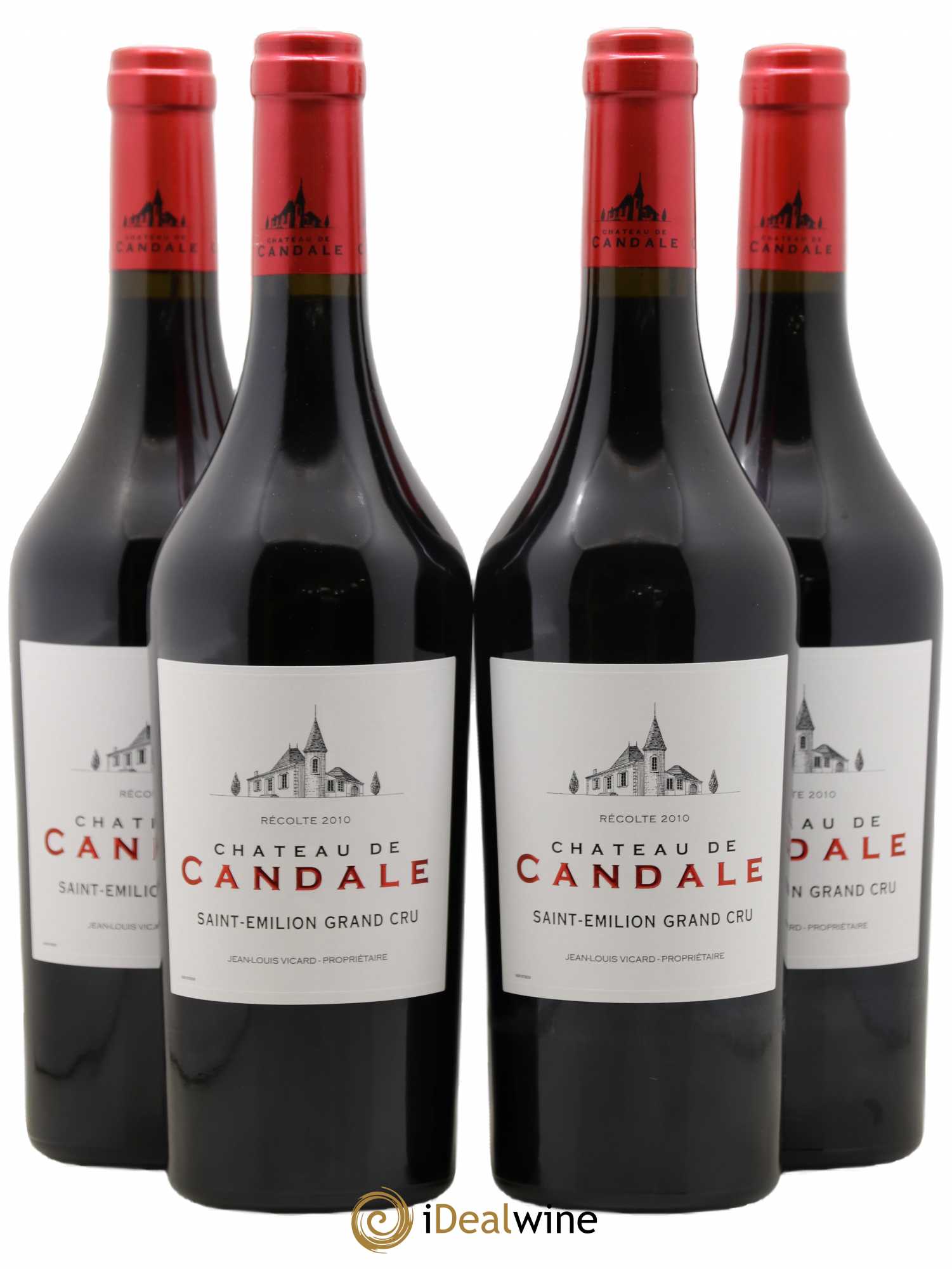 Saint-Émilion Grand Cru Château Candale 2010 - Lot de 4 bouteilles - 0