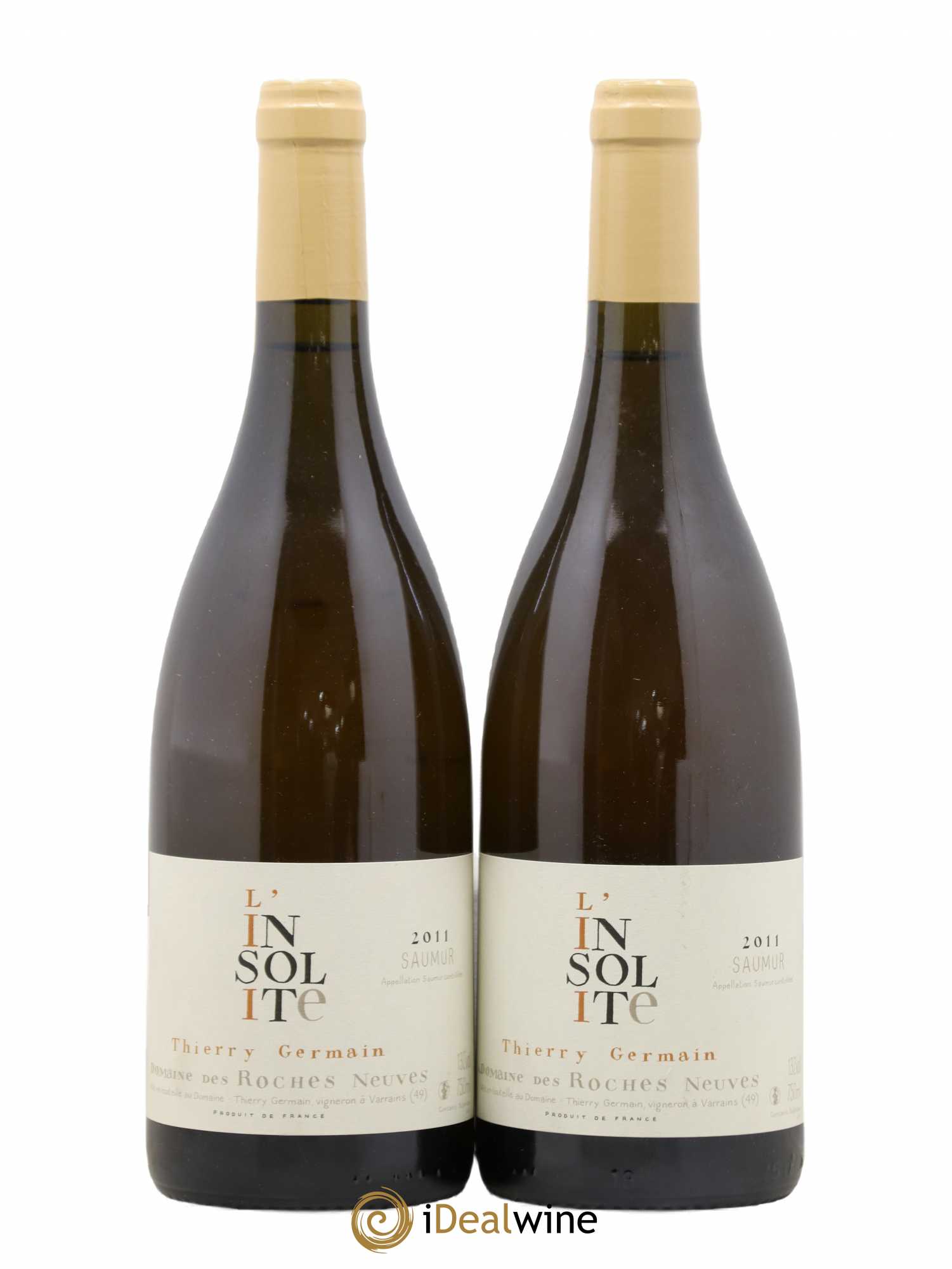 Saumur Insolite Domaine des Roches Neuves - Thierry Germain 2011 - Lot de 2 bouteilles - 0
