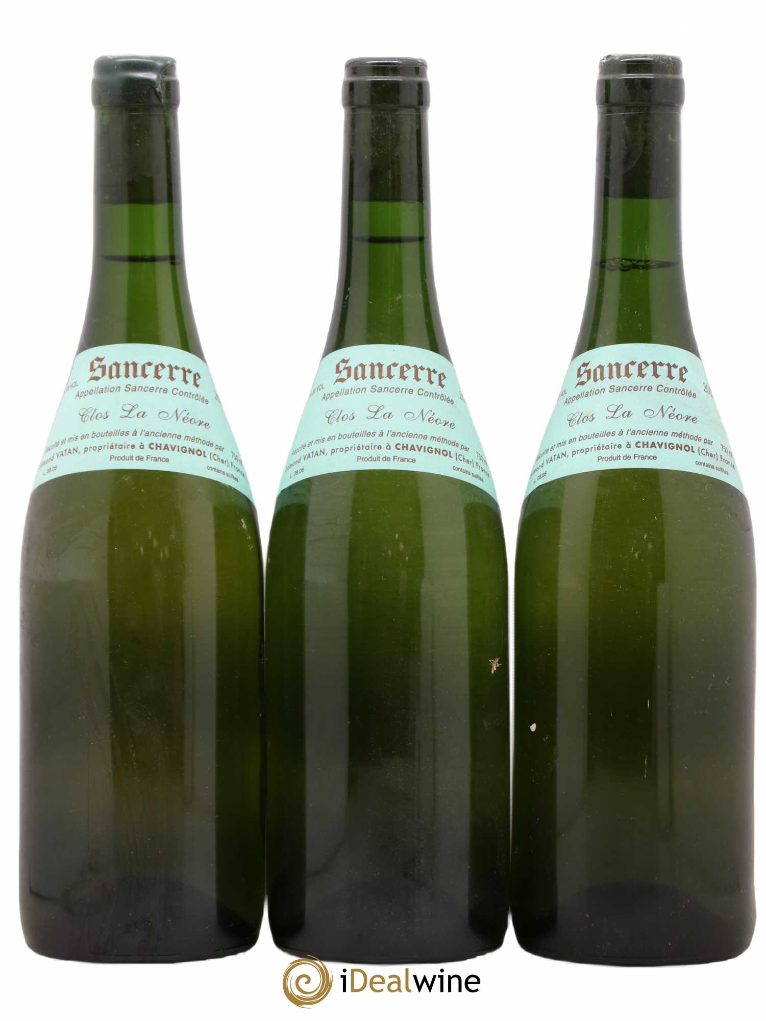 Sancerre Clos la Neore Edmond Vatan 2007 - Lot de 3 bouteilles - 0