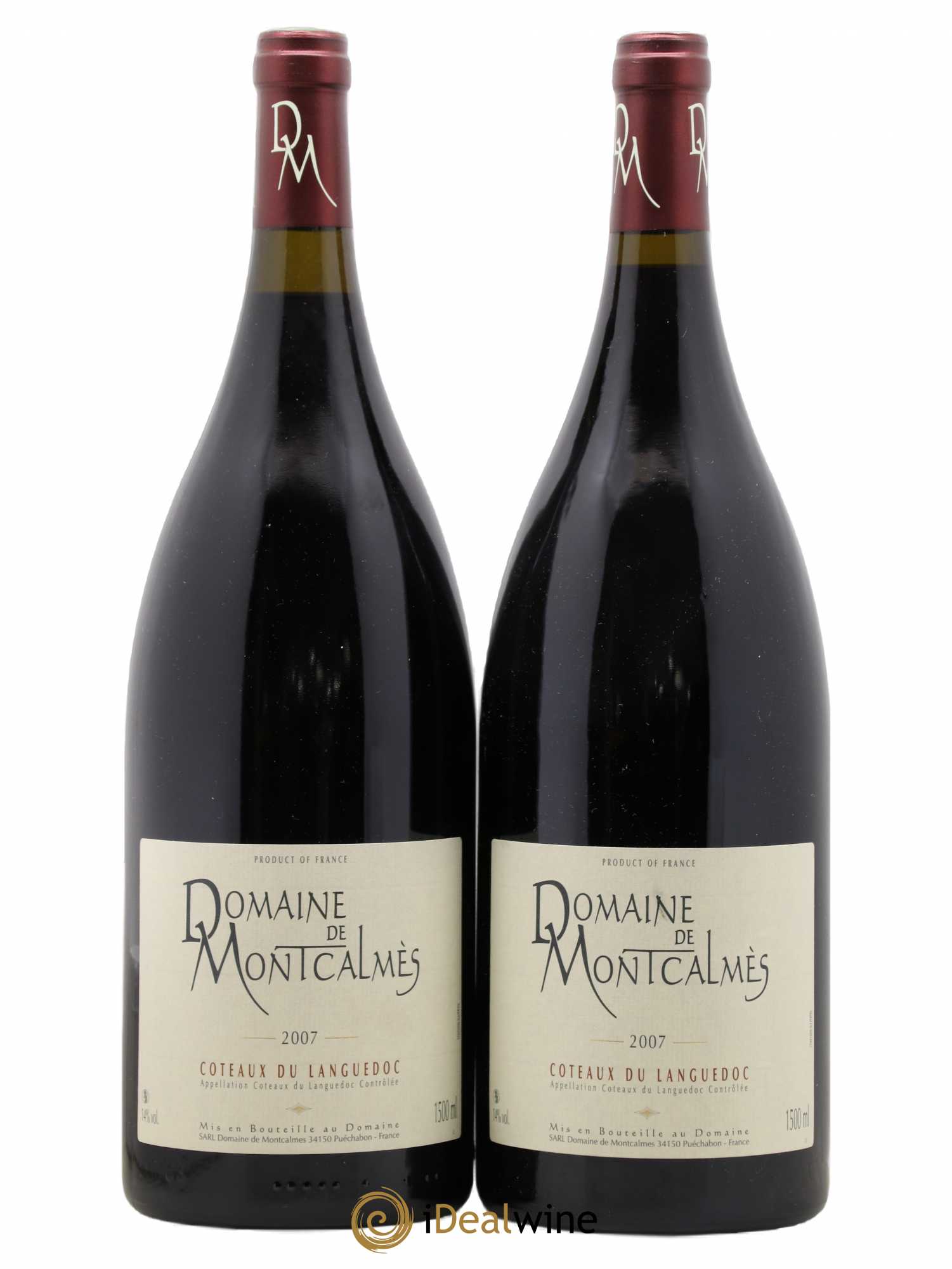 Coteaux du Languedoc Domaine de Montcalmès Frédéric Pourtalié 2007 - Lot de 2 magnums - 0