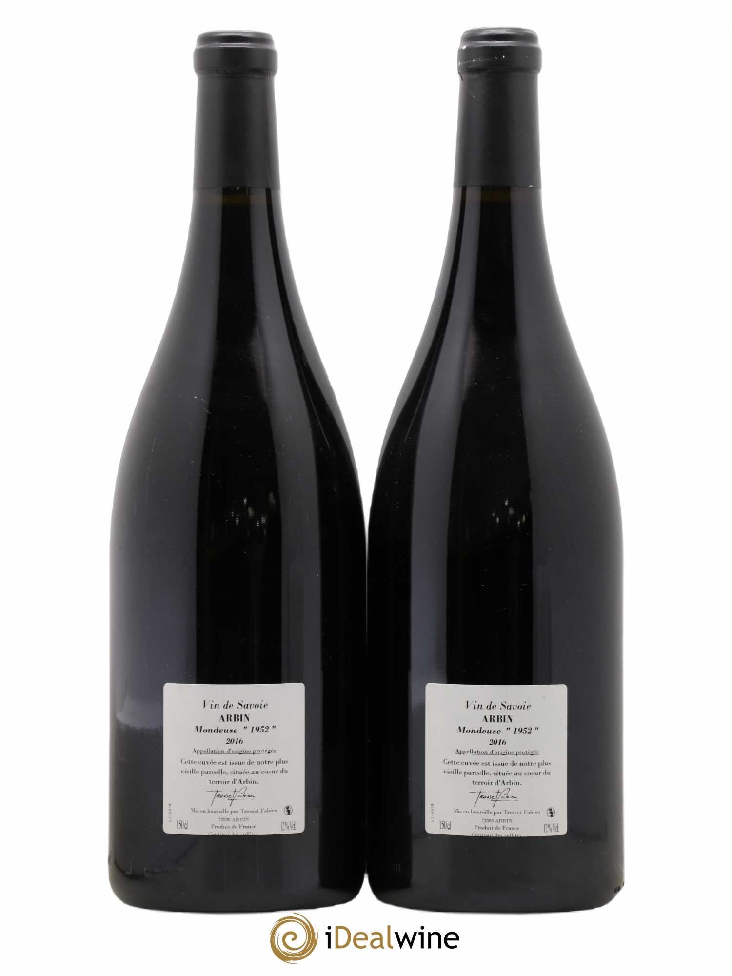 Vin de Savoie Arbin Mondeuse 1952 Trosset 2016 - Posten von 2 Magnum - 1