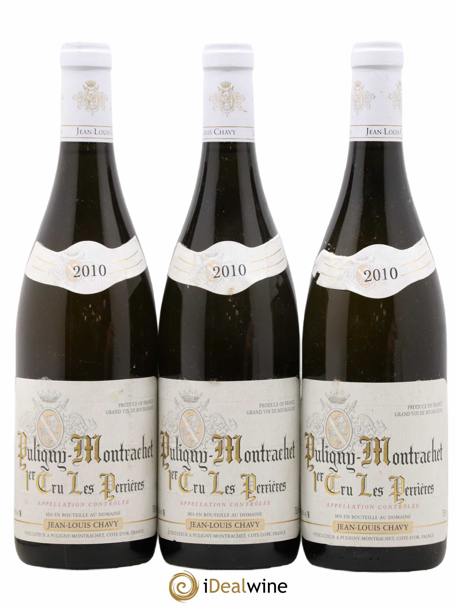 Puligny-Montrachet 1er Cru Les Perrières Jean Louis Chavy 2010 - Posten von 3 Flaschen - 0