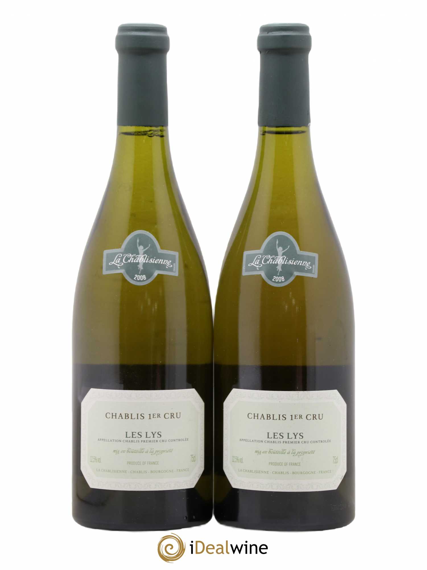 Chablis 1er Cru Les Lys La Chablisienne 2008 - Posten von 2 Flaschen - 0