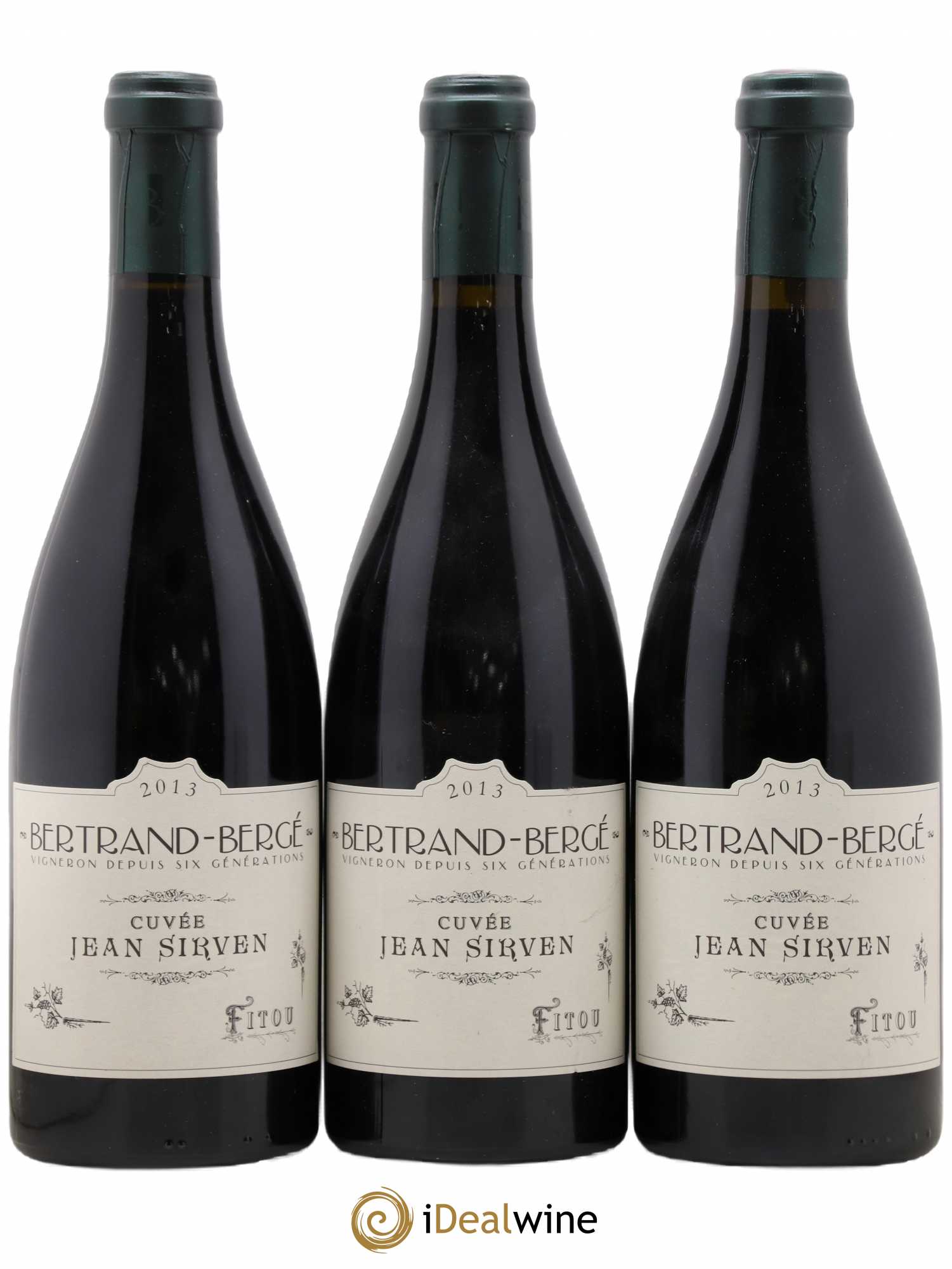 Fitou Jean Sirven Bertrand Berge 2013 - Lot de 3 bouteilles - 0