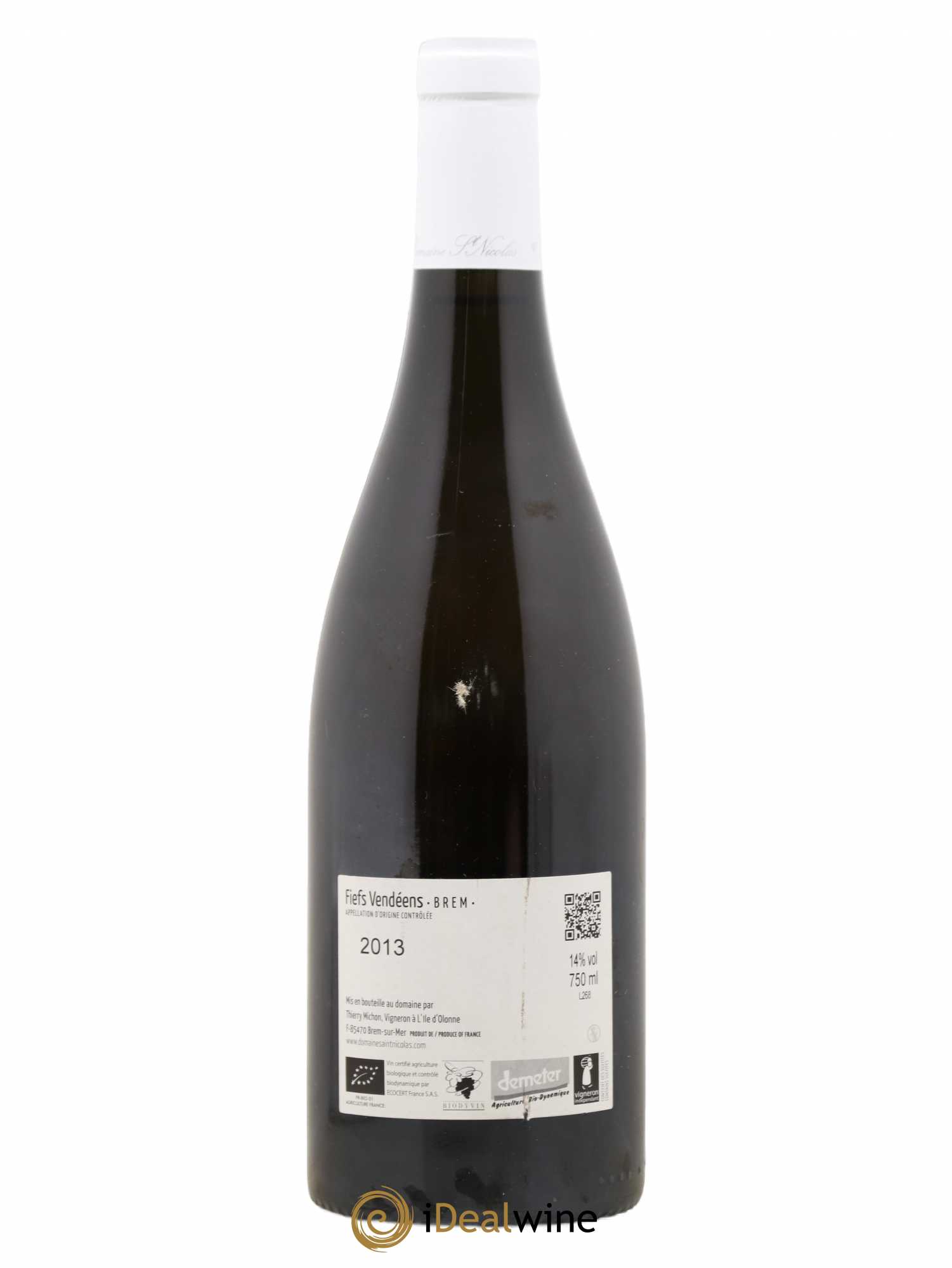 Fiefs Vendéens de Brem Haut des Clous Domaine Saint Nicolas 2013 - Lot of 1 bottle - 1