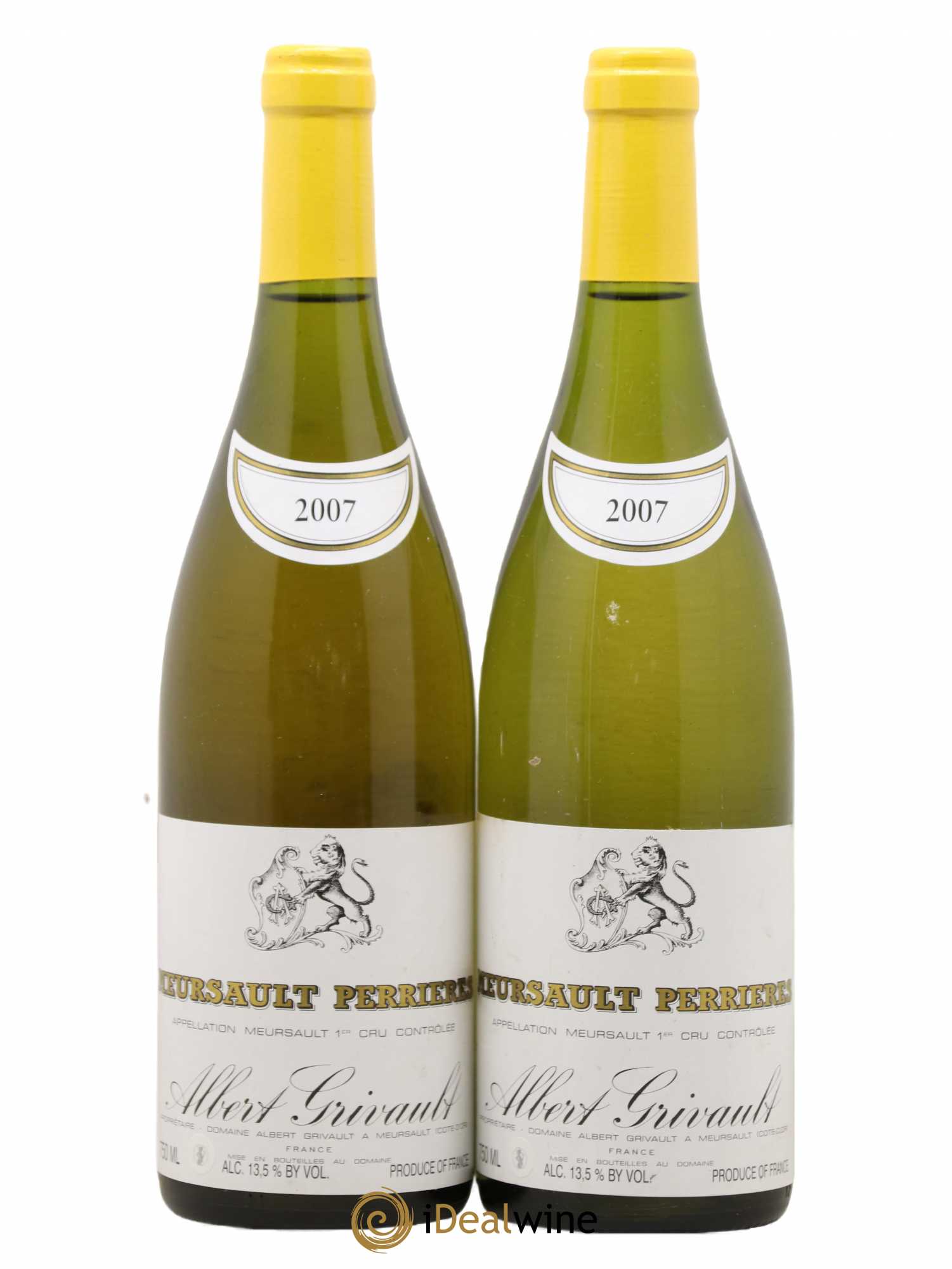 Meursault 1er Cru Perriere Albert Grivault 2007 - Posten von 2 Flaschen - 0