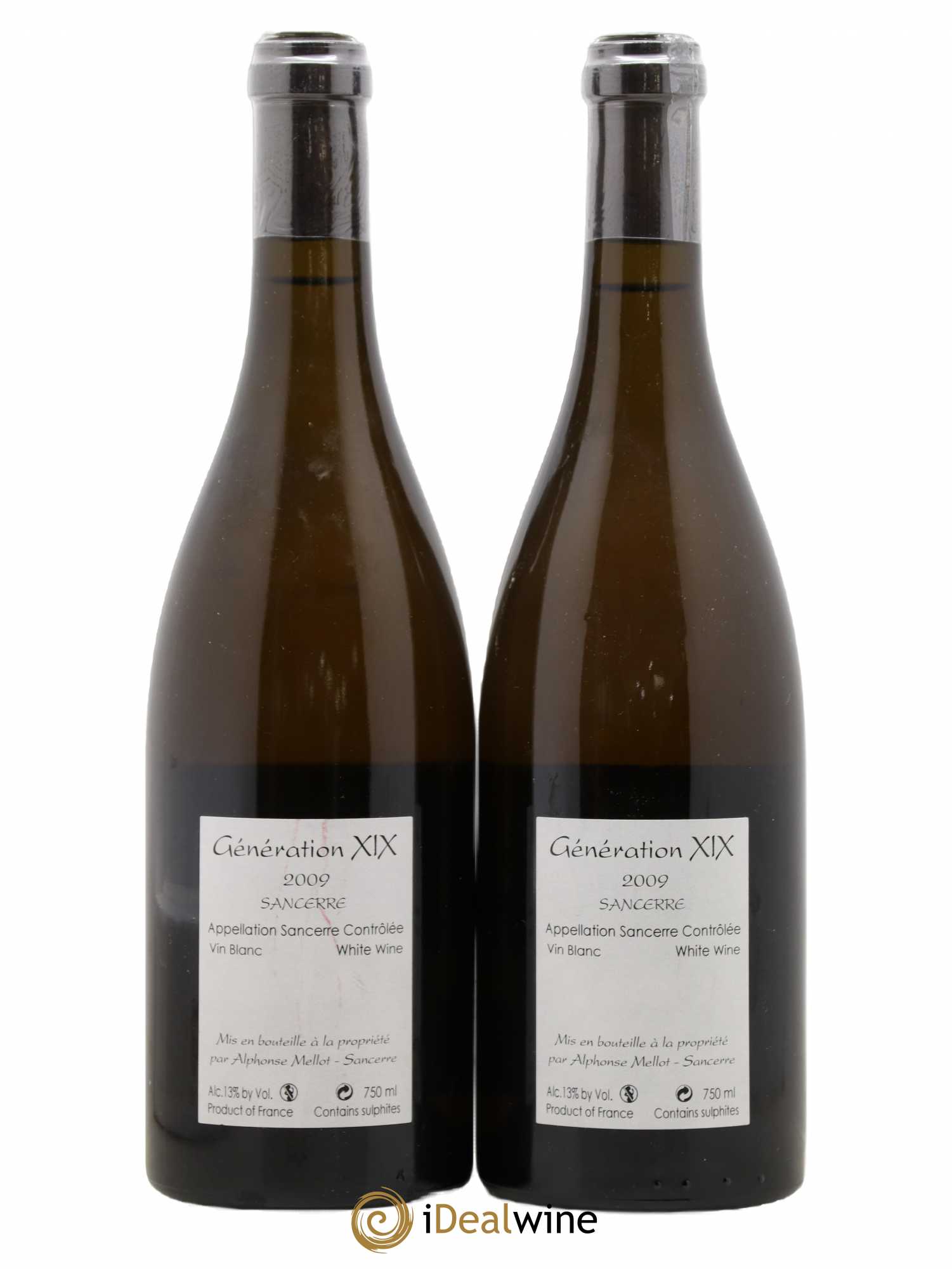 Sancerre Génération XIX Alphonse Mellot 2009 - Lot de 2 bouteilles - 1