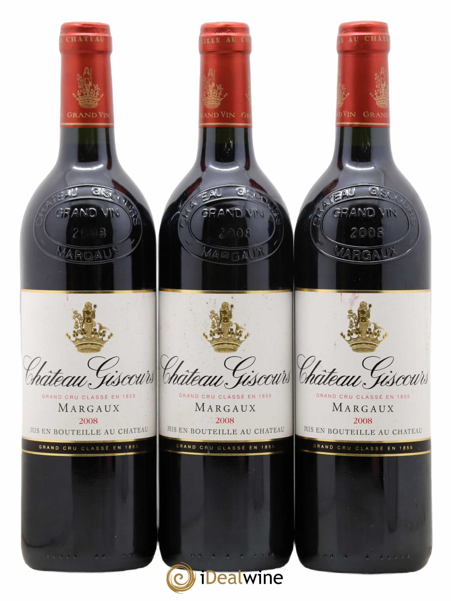 Château Giscours 3ème Grand Cru Classé 2008 - Lot de 3 bouteilles - 0