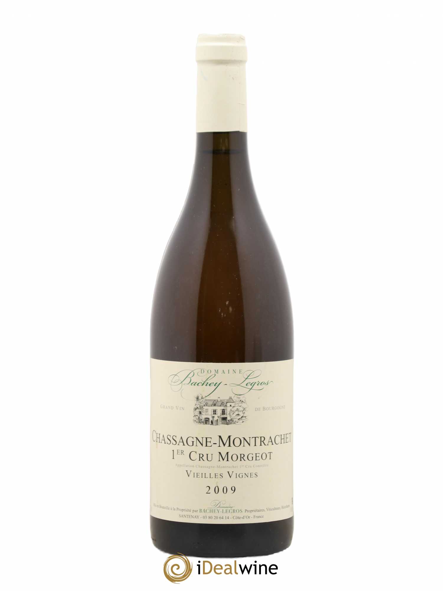 Chassagne-Montrachet 1er Cru Morgeot Vieilles Vignes Domaine Bachey Legros 2009 - Posten von 1 Flasche - 0