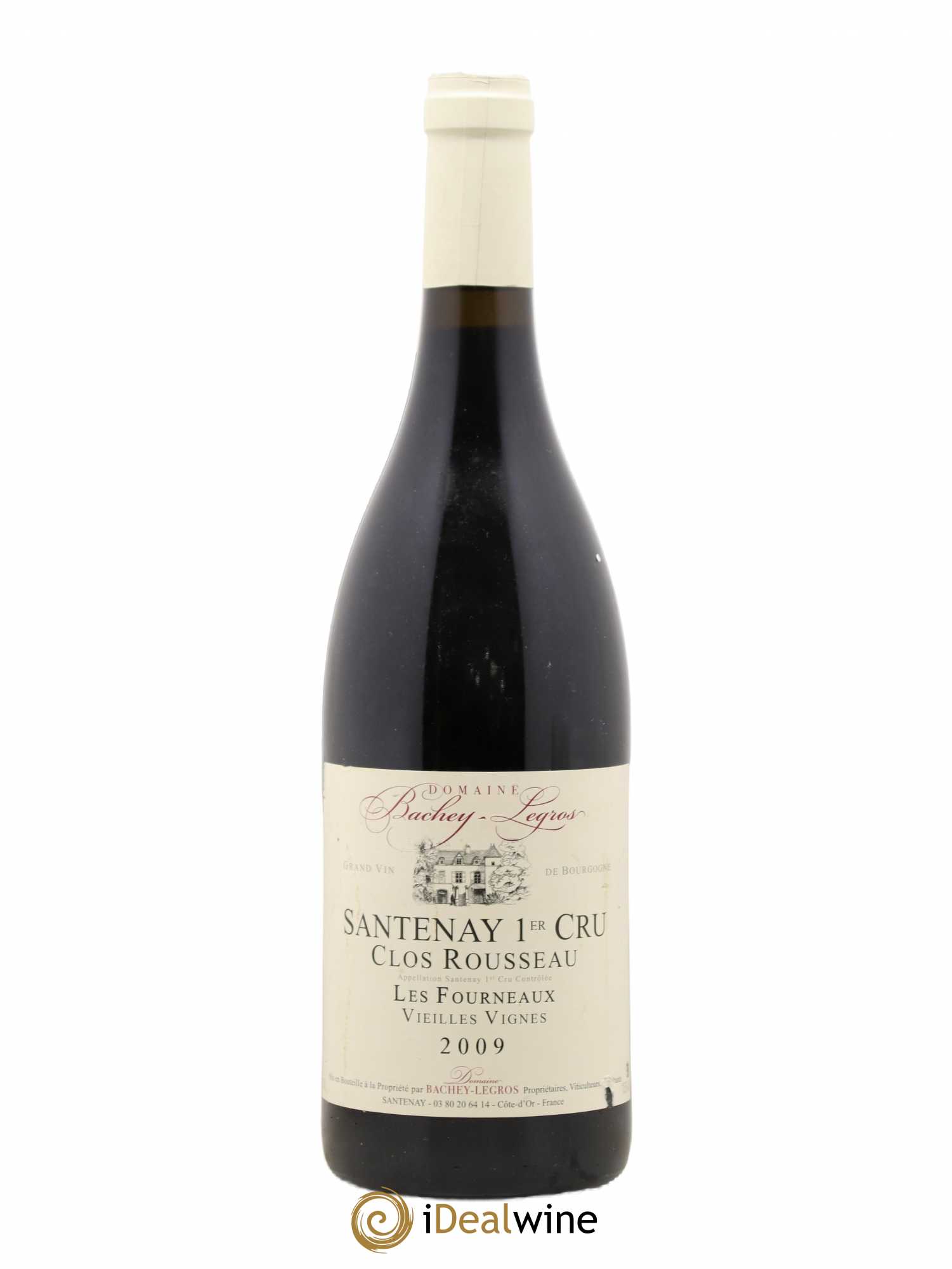 Santenay 1er Cru Clos Rousseau Les Fourneaux Vieilles Vignes Domaine Bachey Legros 2009 - Posten von 1 Flasche - 0
