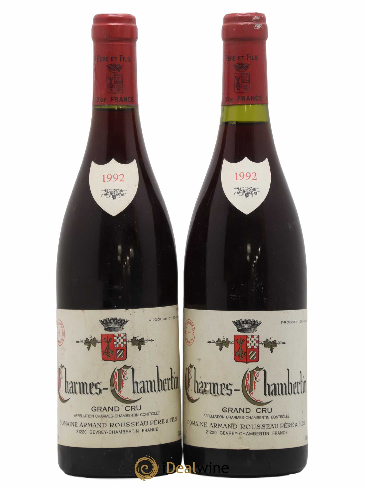 Charmes-Chambertin Grand Cru Armand Rousseau (Domaine) 1992 - Lot de 2 bouteilles - 0