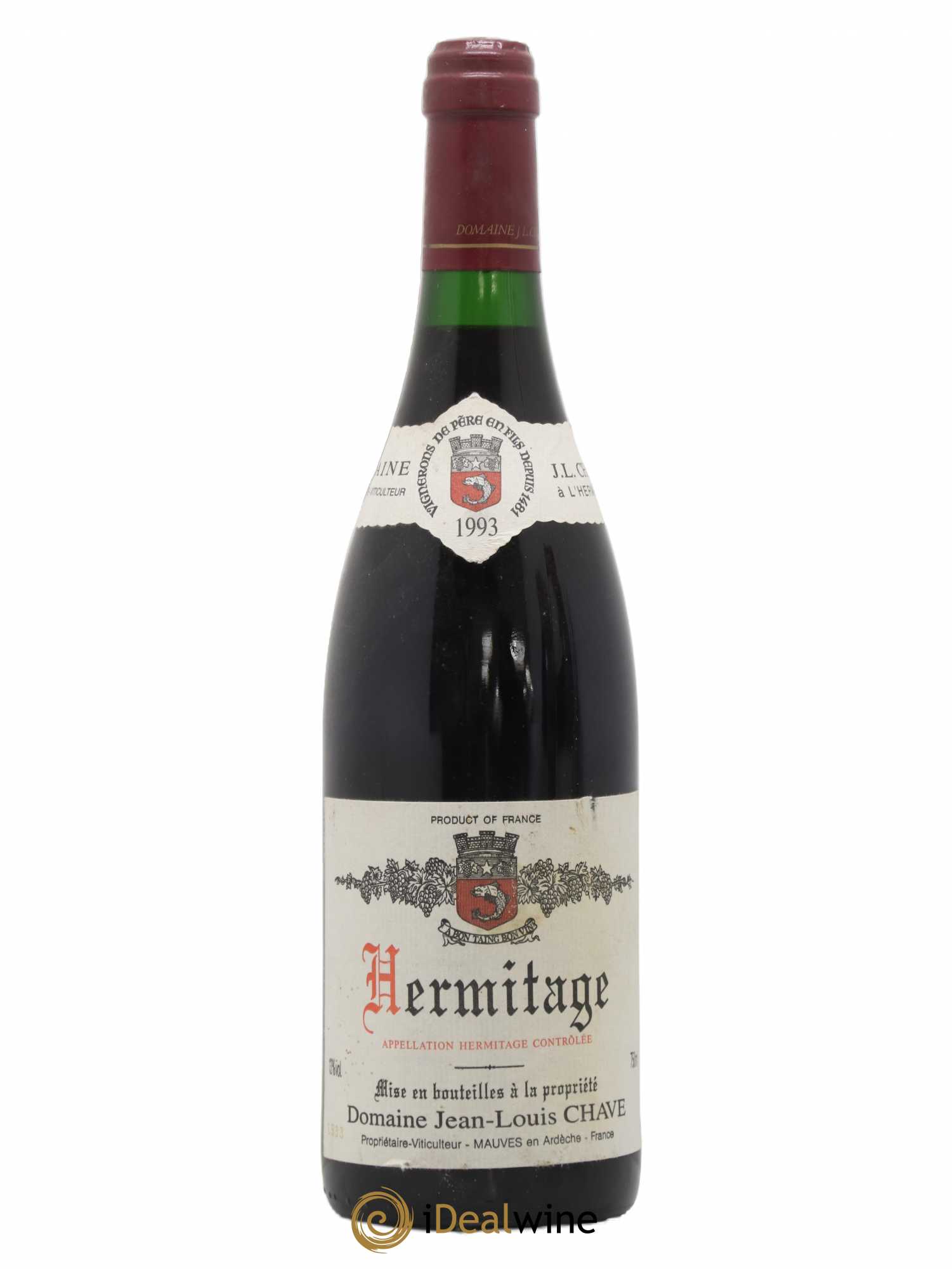 Hermitage Jean-Louis Chave 1993 - Lot de 1 bouteille - 0
