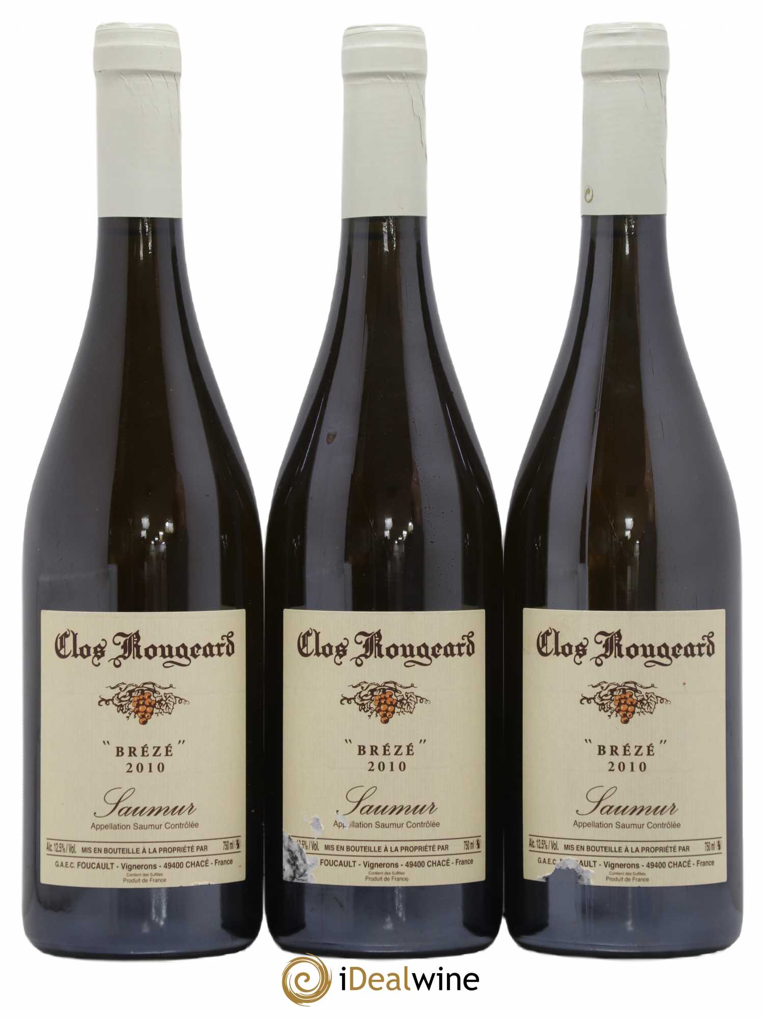 Saumur Brézé Clos Rougeard 2010 - Posten von 3 Flaschen - 0