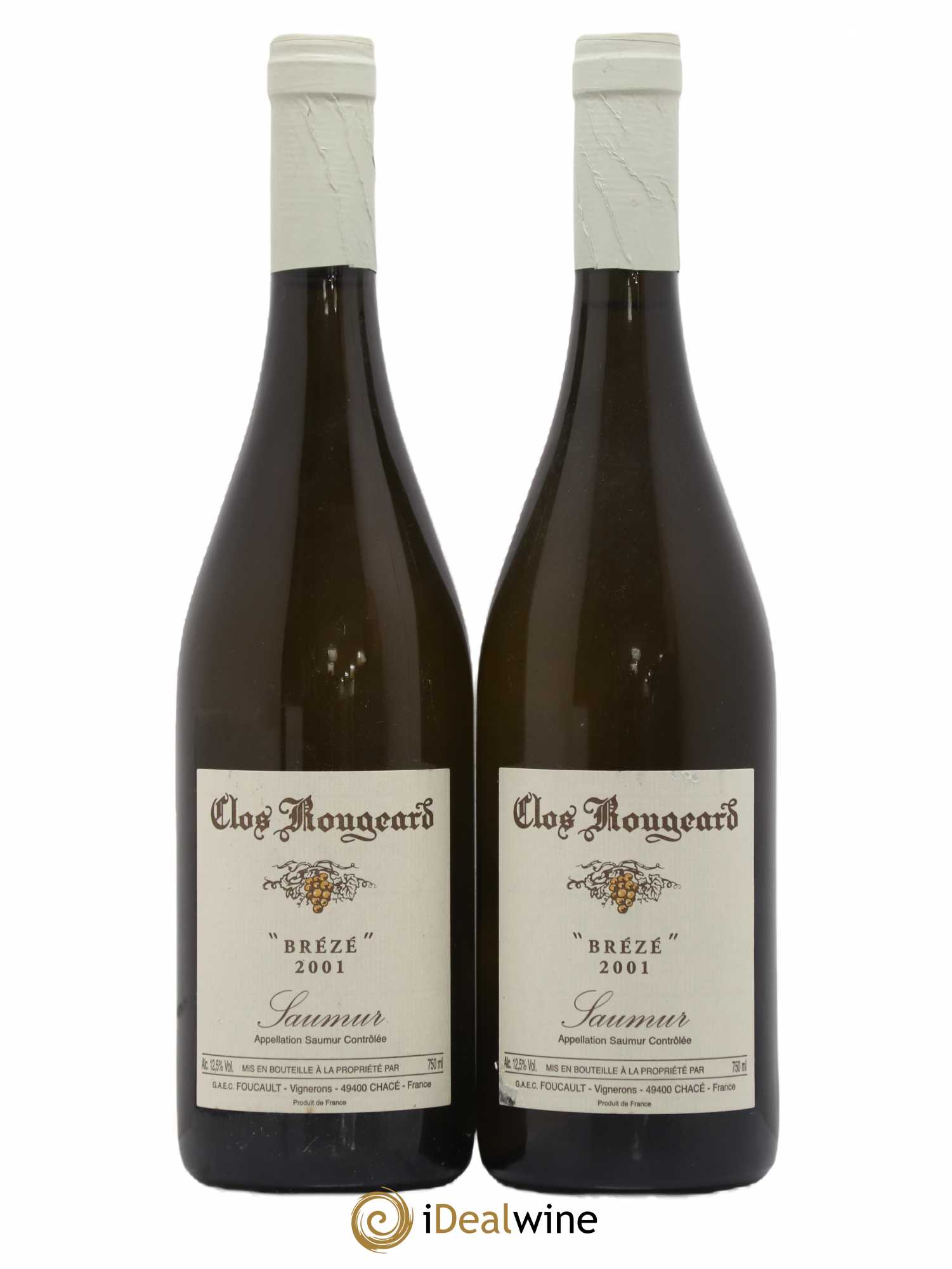 Saumur Brézé Clos Rougeard 2001 - Lot de 2 bouteilles - 0
