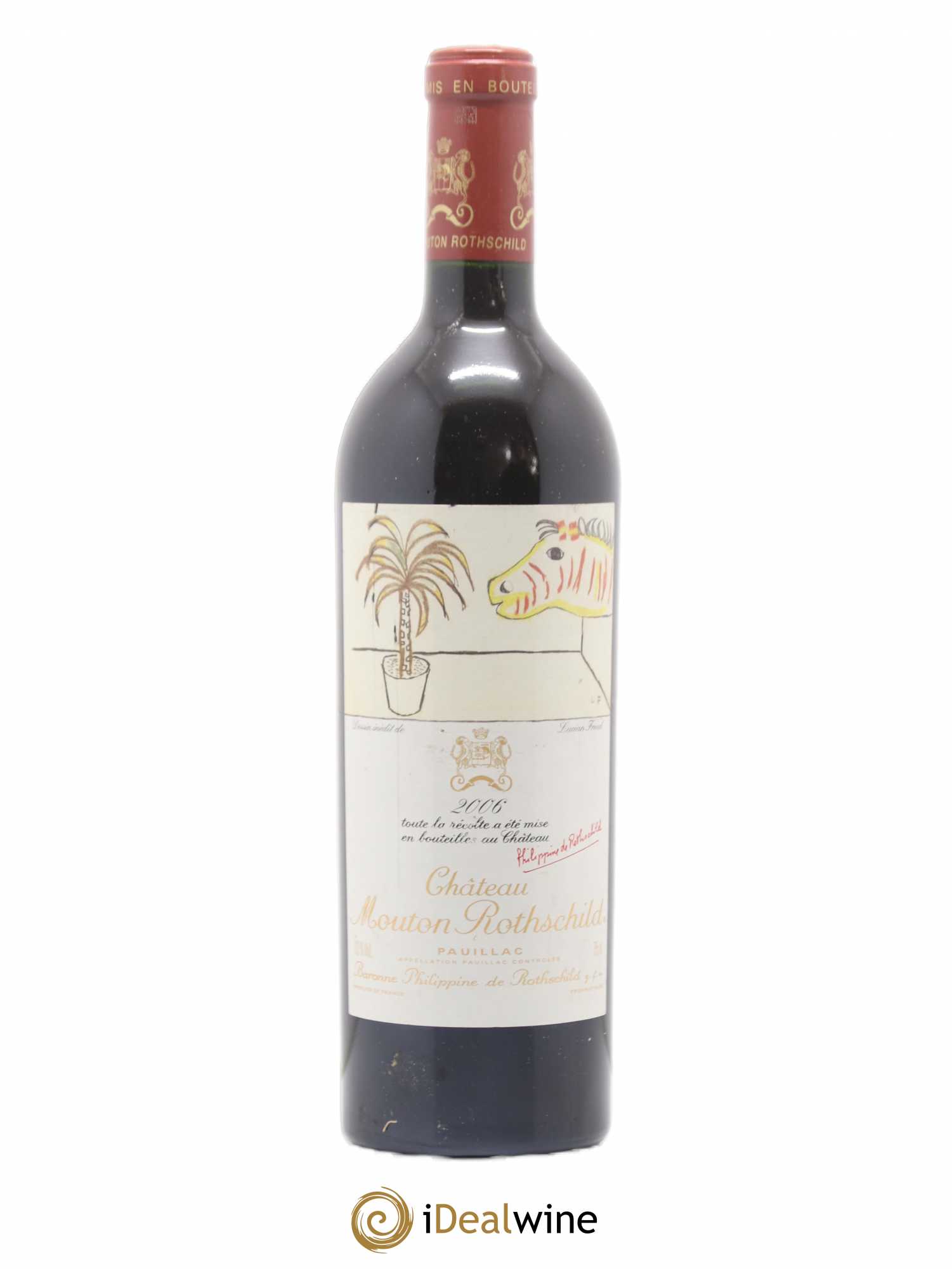 Château Mouton Rothschild 1er Grand Cru Classé 2006 - Lot de 1 bouteille - 0
