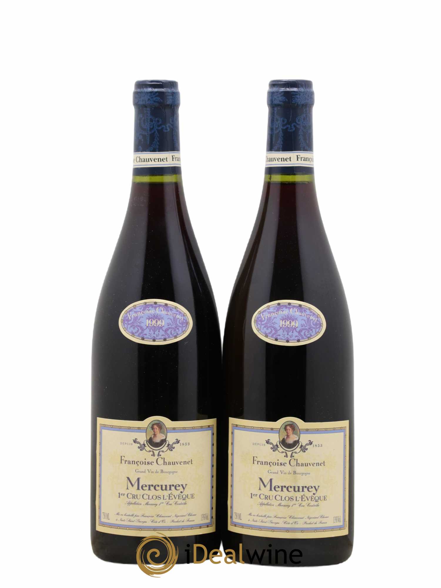 Mercurey 1er Cru Clos l'Evêque Belleville 1999 - Lot de 2 bouteilles - 0
