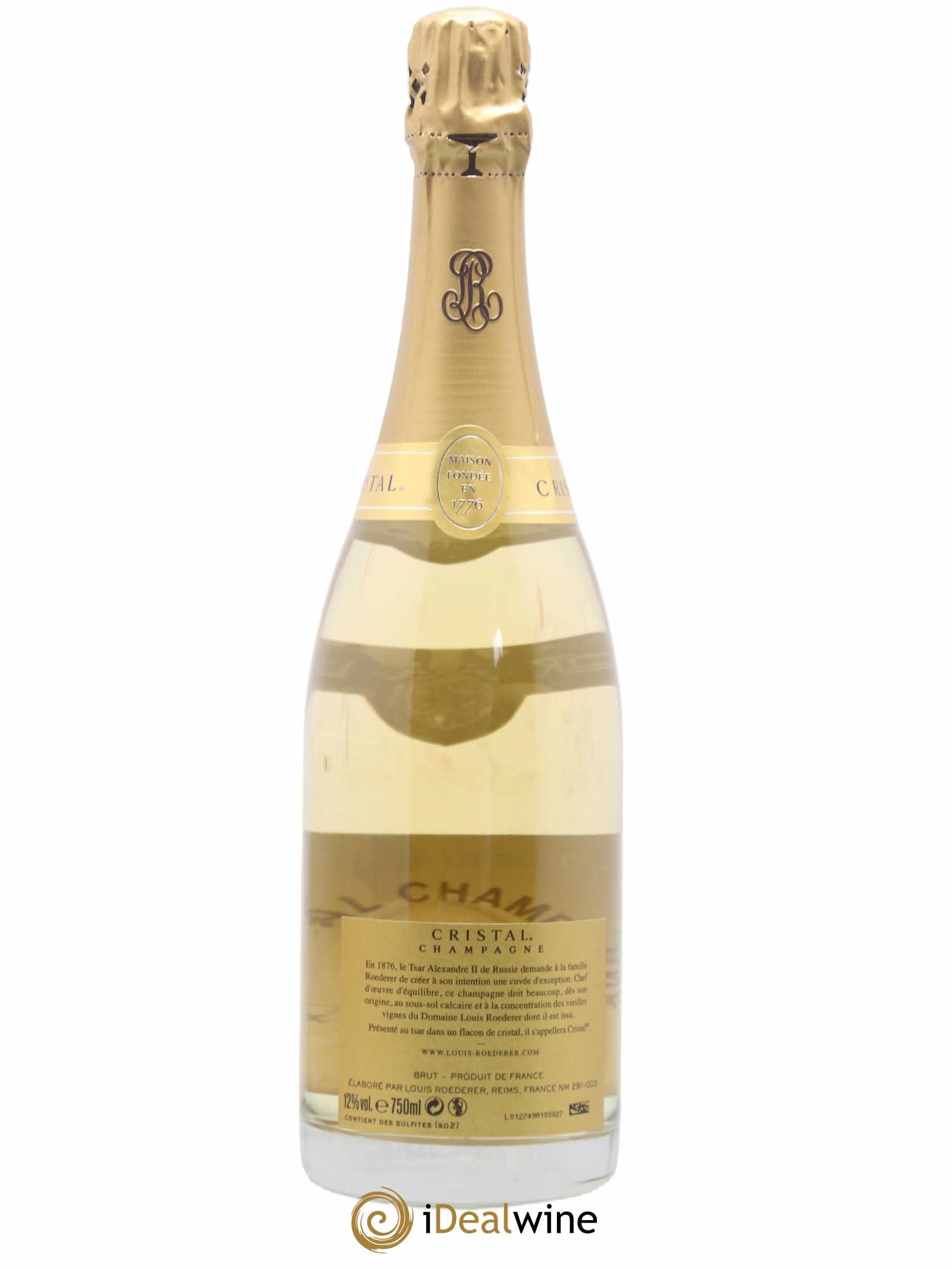 Cristal Louis Roederer 2008 - Lot de 1 bouteille - 1