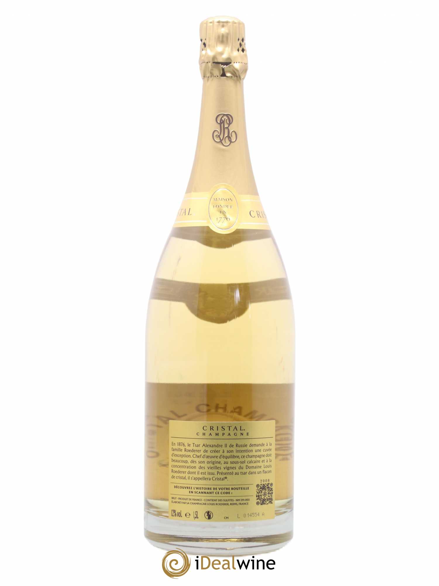 Cristal Louis Roederer 2008 - Lot de 1 magnum - 1
