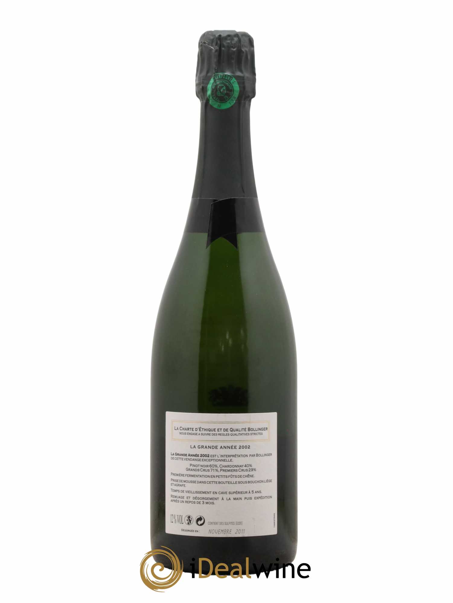 Grande Année Brut Bollinger 2002 - Lot of 1 bottle - 1