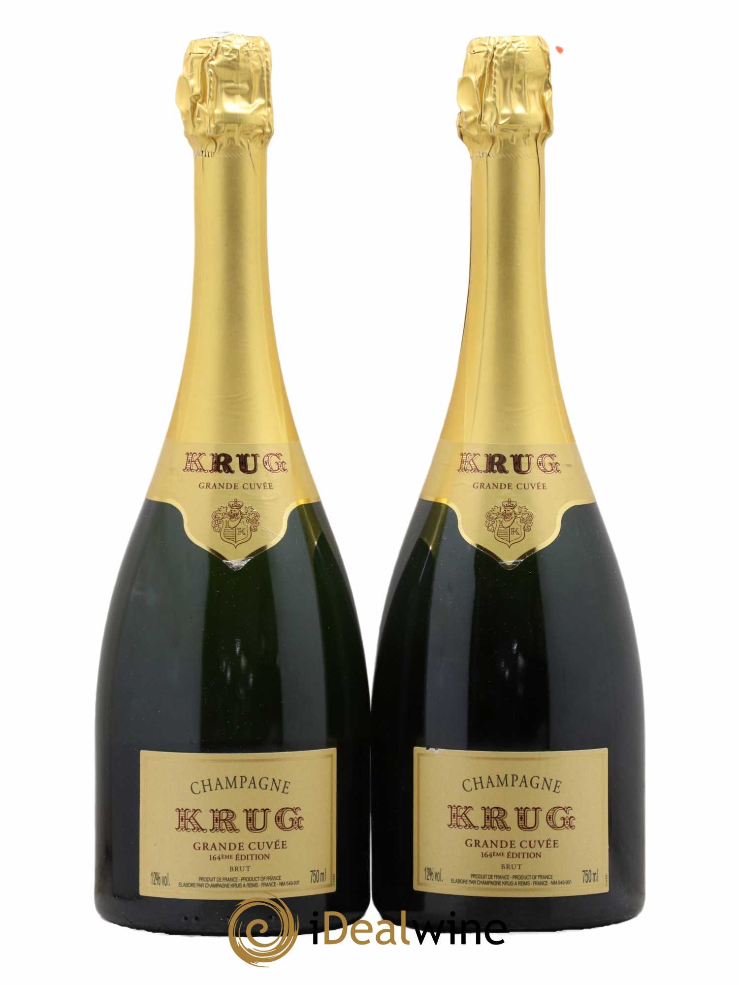 Grande Cuvée - 164ème édition Krug - Lot de 2 bouteilles - 0