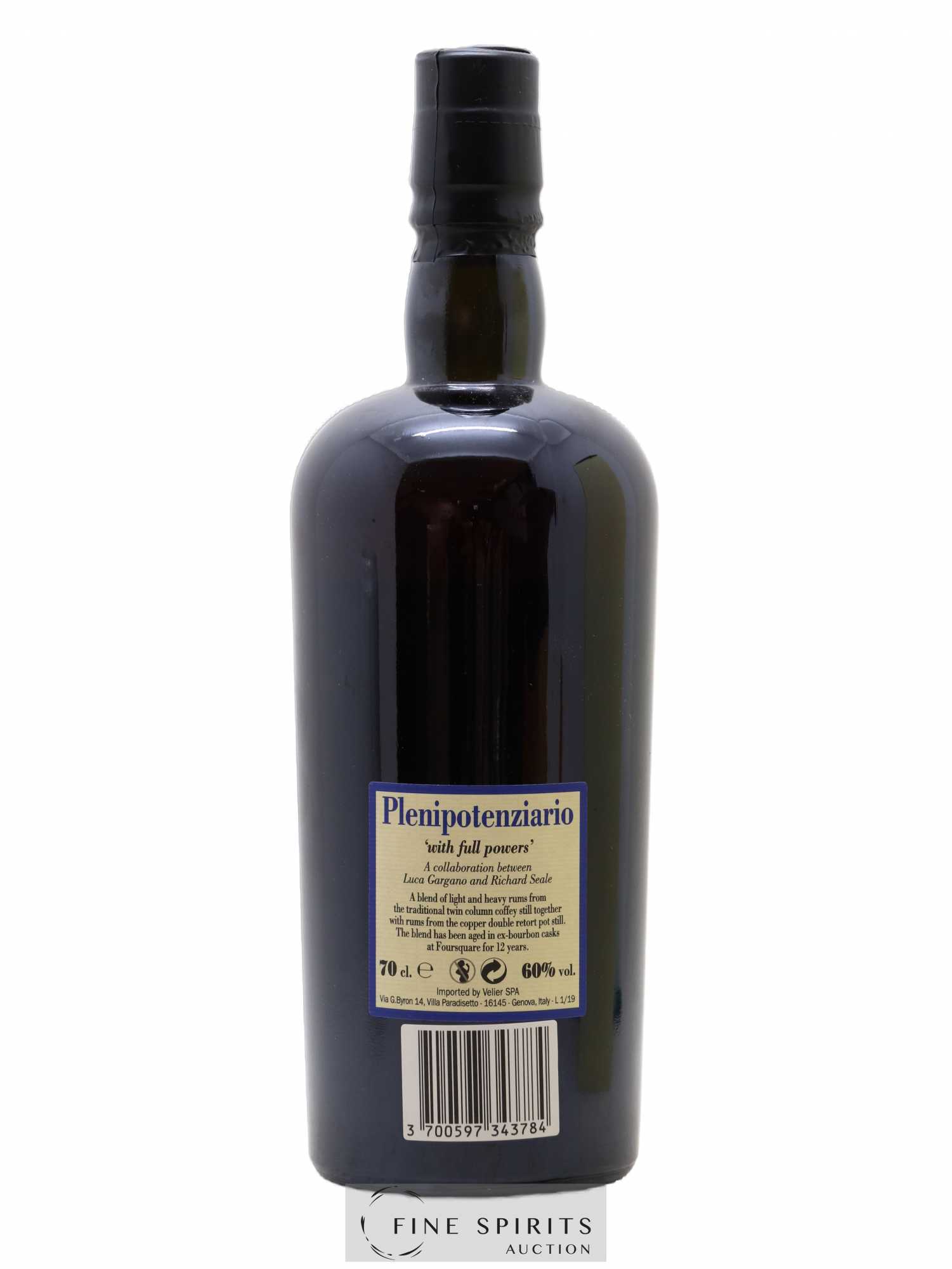 Foursquare 12 years 2007 Velier Plenipotenziario Barrel Proof - One of 6000 - bottled 2019 - Lot de 1 bouteille - 2