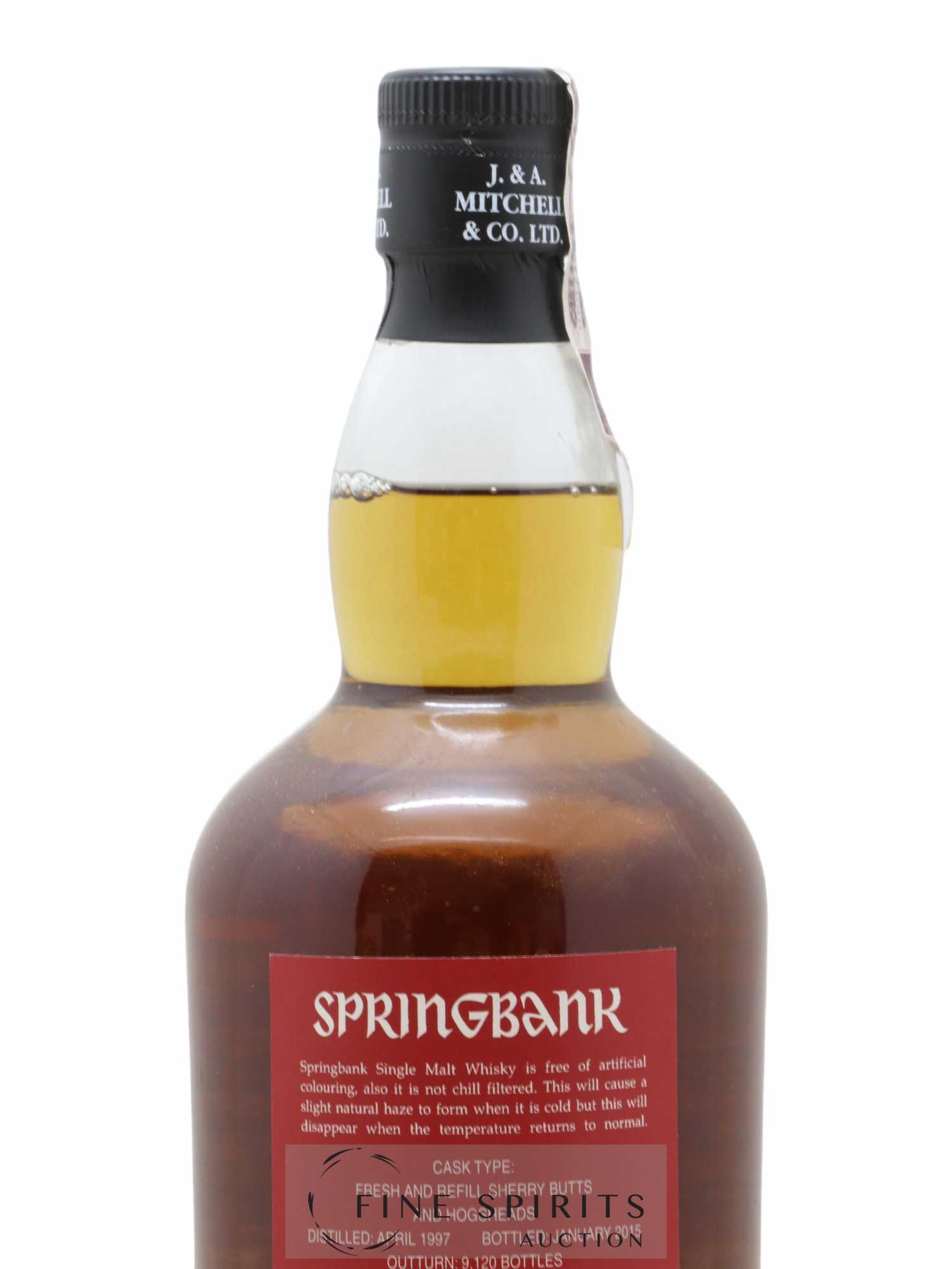 Springbank 17 years 1997 Of. One of 9120 bottles - Bottled 2015 Sherry Wood - Lot of 1 bottle - 3