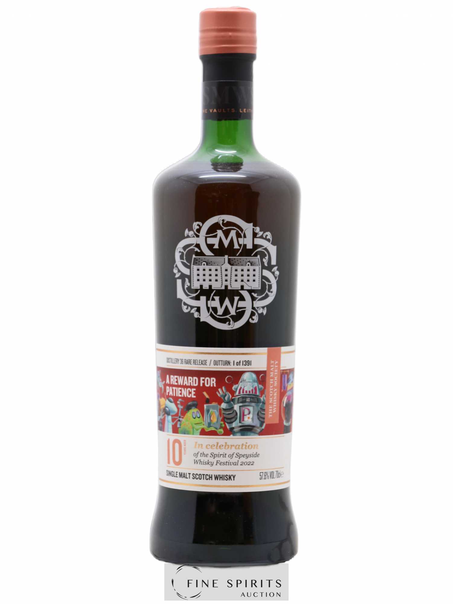 A Reward for Patience 10 years The Scotch Malt Whisky Society Distillery 36 Rare Release - One of 1391 Whisky Festival 2022 - Lot de 1 bouteille - 0
