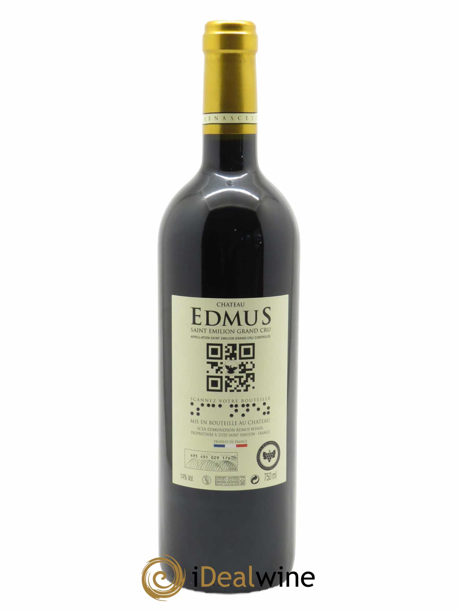 Château Edmus Grand Cru (OWC if 6 bt) 2016 - Lot of 1 bottle - 1