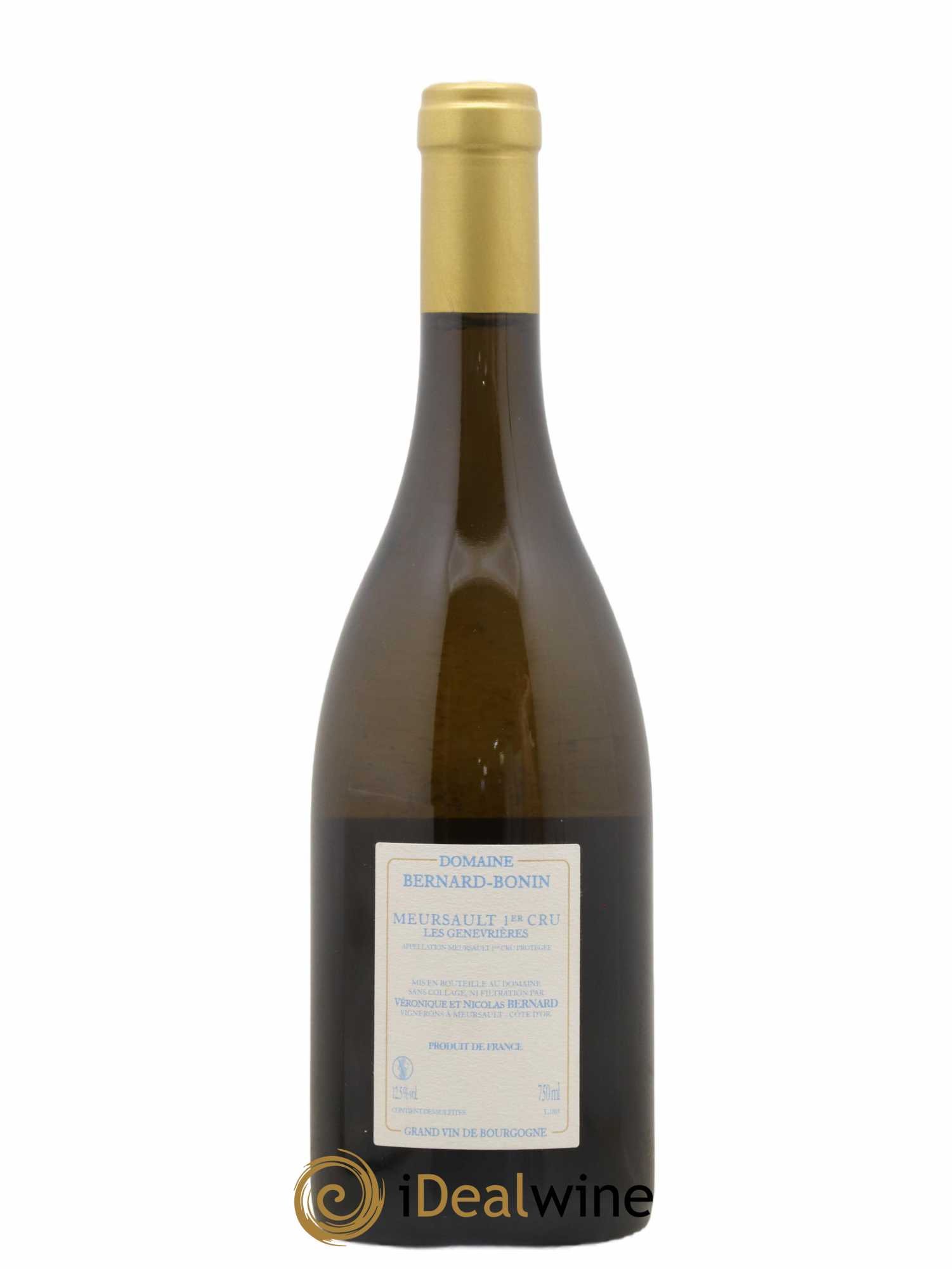 Meursault 1er Cru Les Genevrières Bernard Bonin 2016 - Lot de 1 bouteille - 1