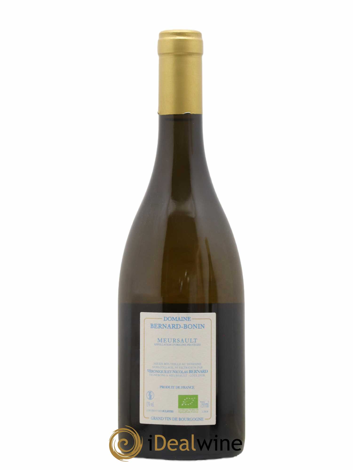 Meursault La Rencontre Bernard Bonin 2020 - Lot de 1 bouteille - 1