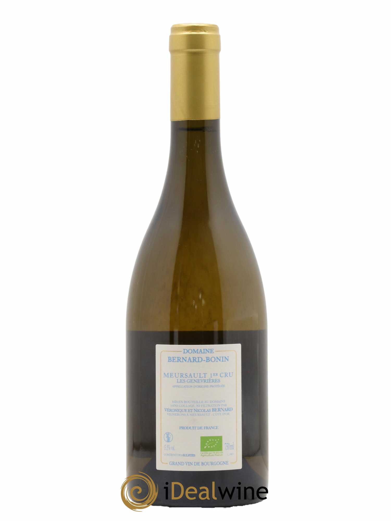 Meursault 1er Cru Les Genevrières Bernard Bonin 2019 - Lot de 1 bouteille - 1