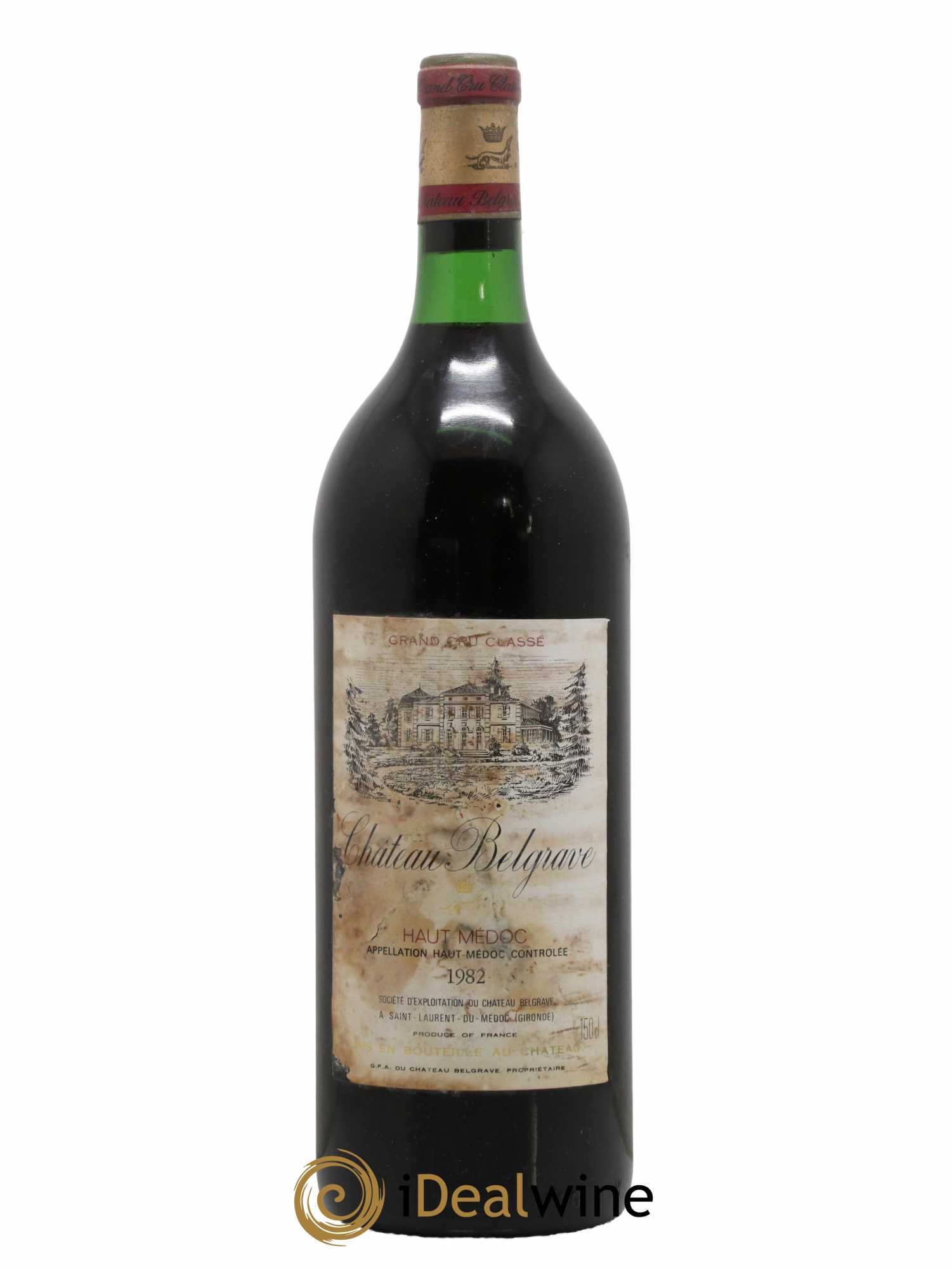 Château Belgrave 5ème Grand Cru Classé 1982 - Lot de 1 magnum - 0