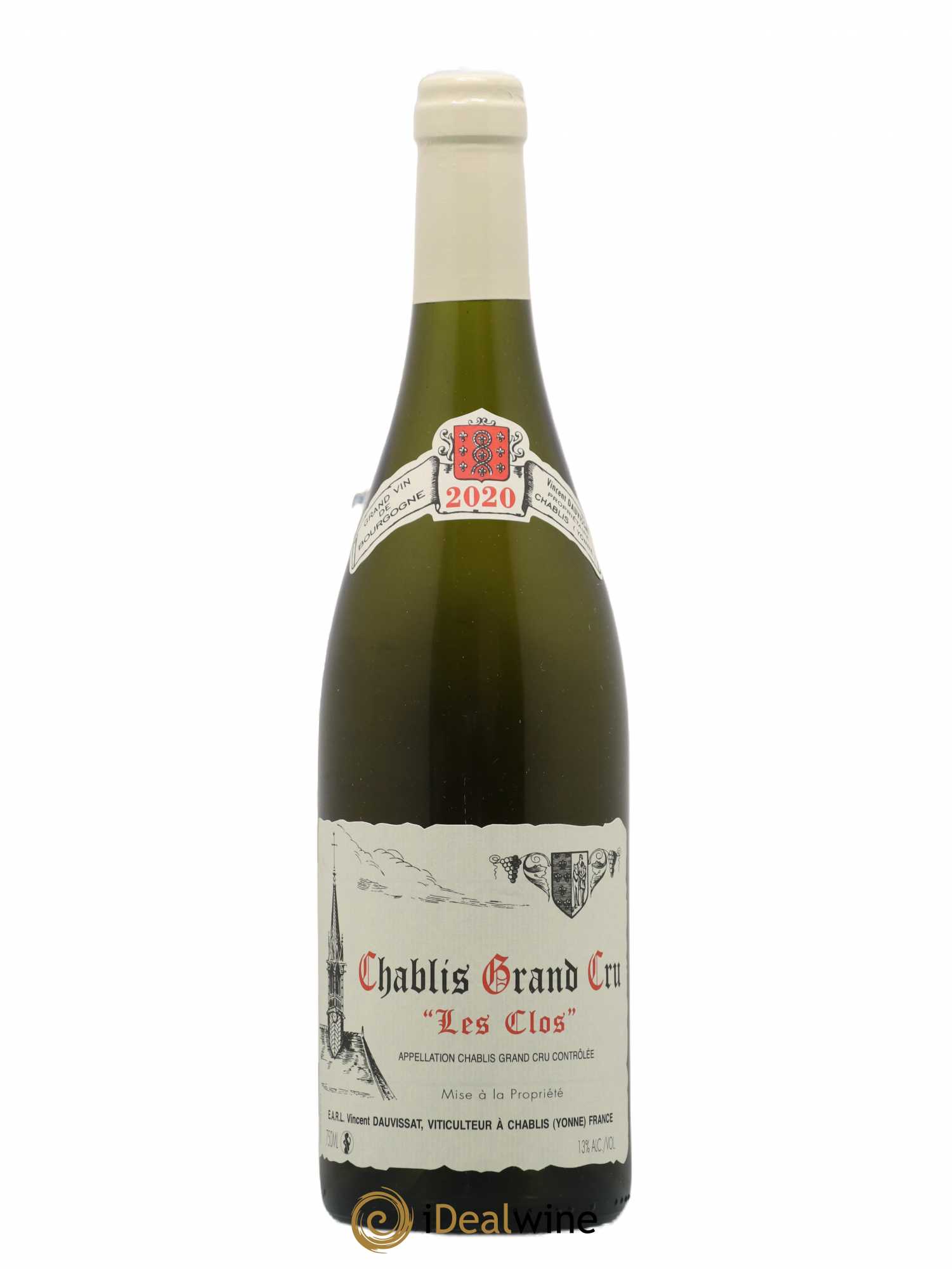 Chablis Grand Cru Les Clos Vincent Dauvissat (Domaine) 2020 - Lot de 1 bouteille - 0