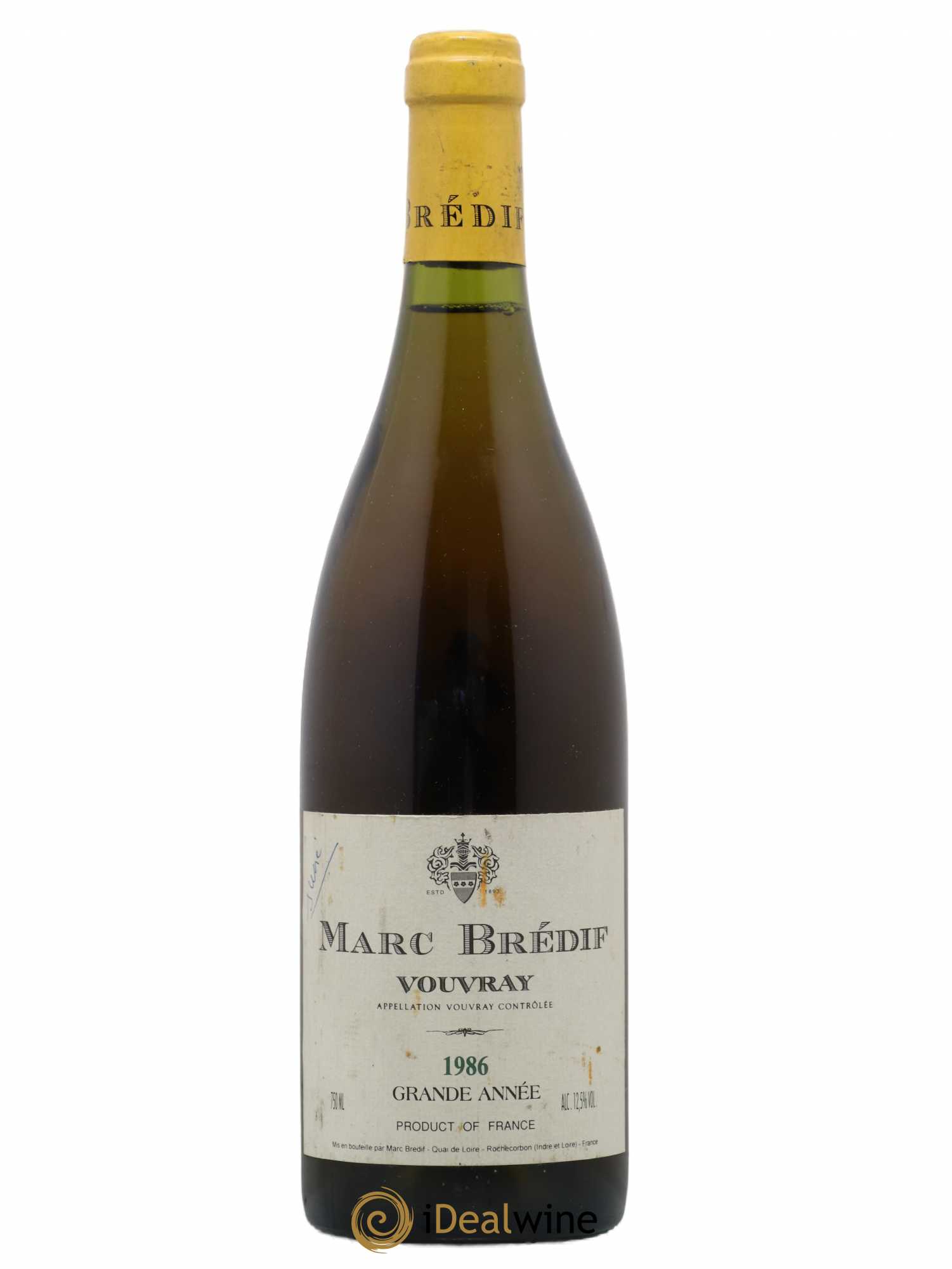 Vouvray Grande Année Marc Brédif 1986 - Posten von 1 Flasche - 0