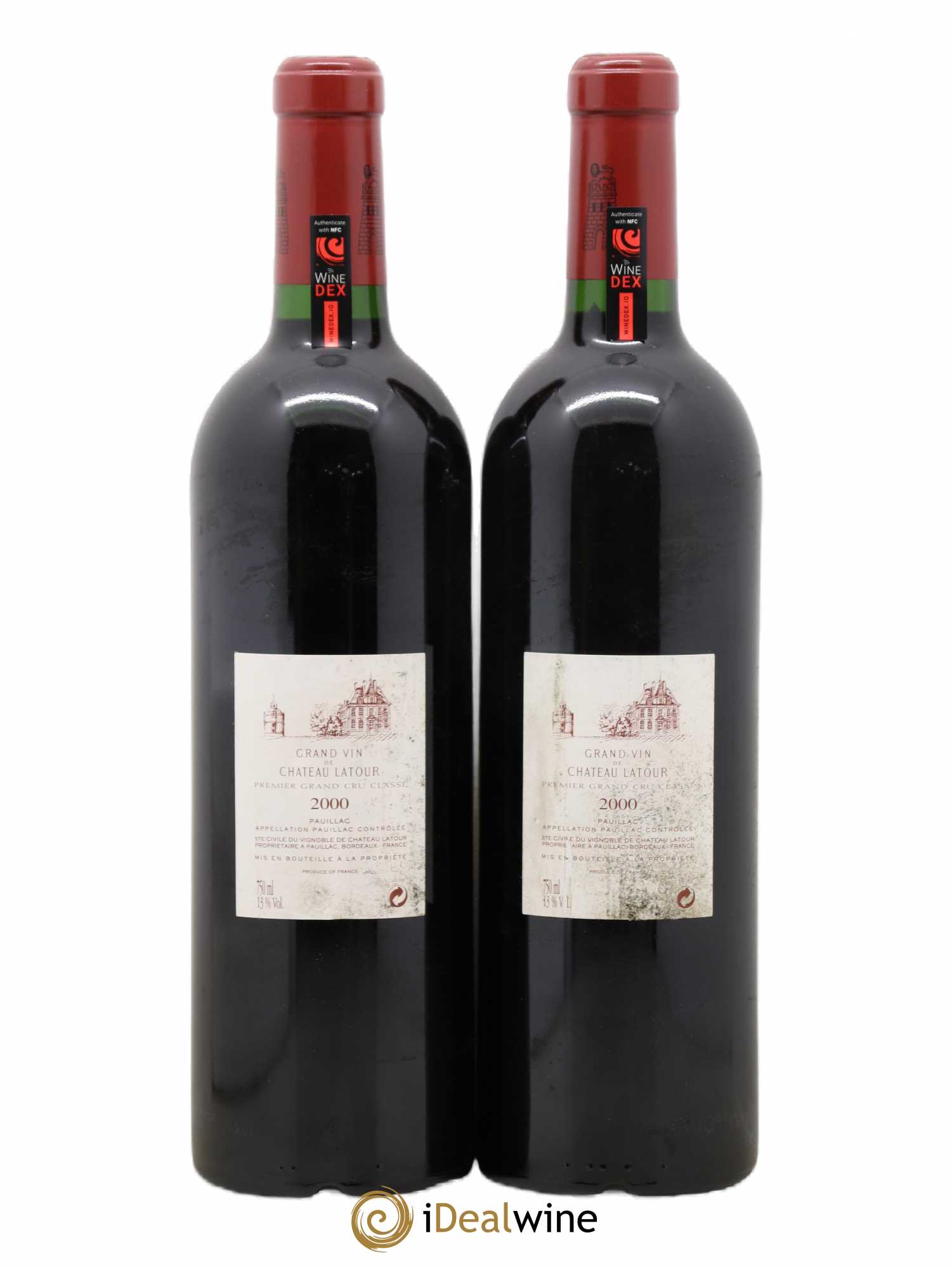 Château Latour 1er Grand Cru Classé 2000 - Lot de 2 bouteilles - 1