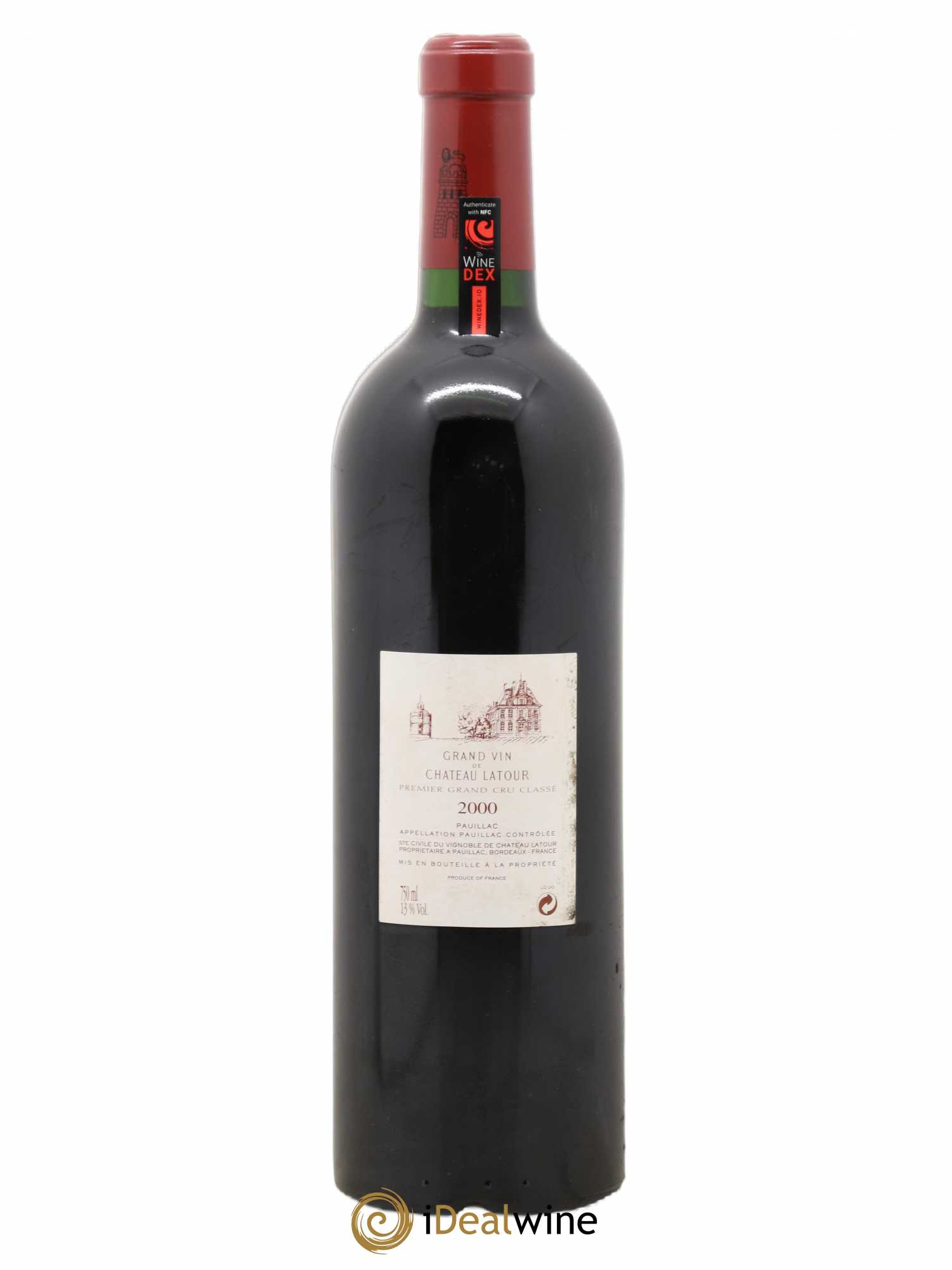 Château Latour 1er Grand Cru Classé 2000 - Lot de 1 bouteille - 1