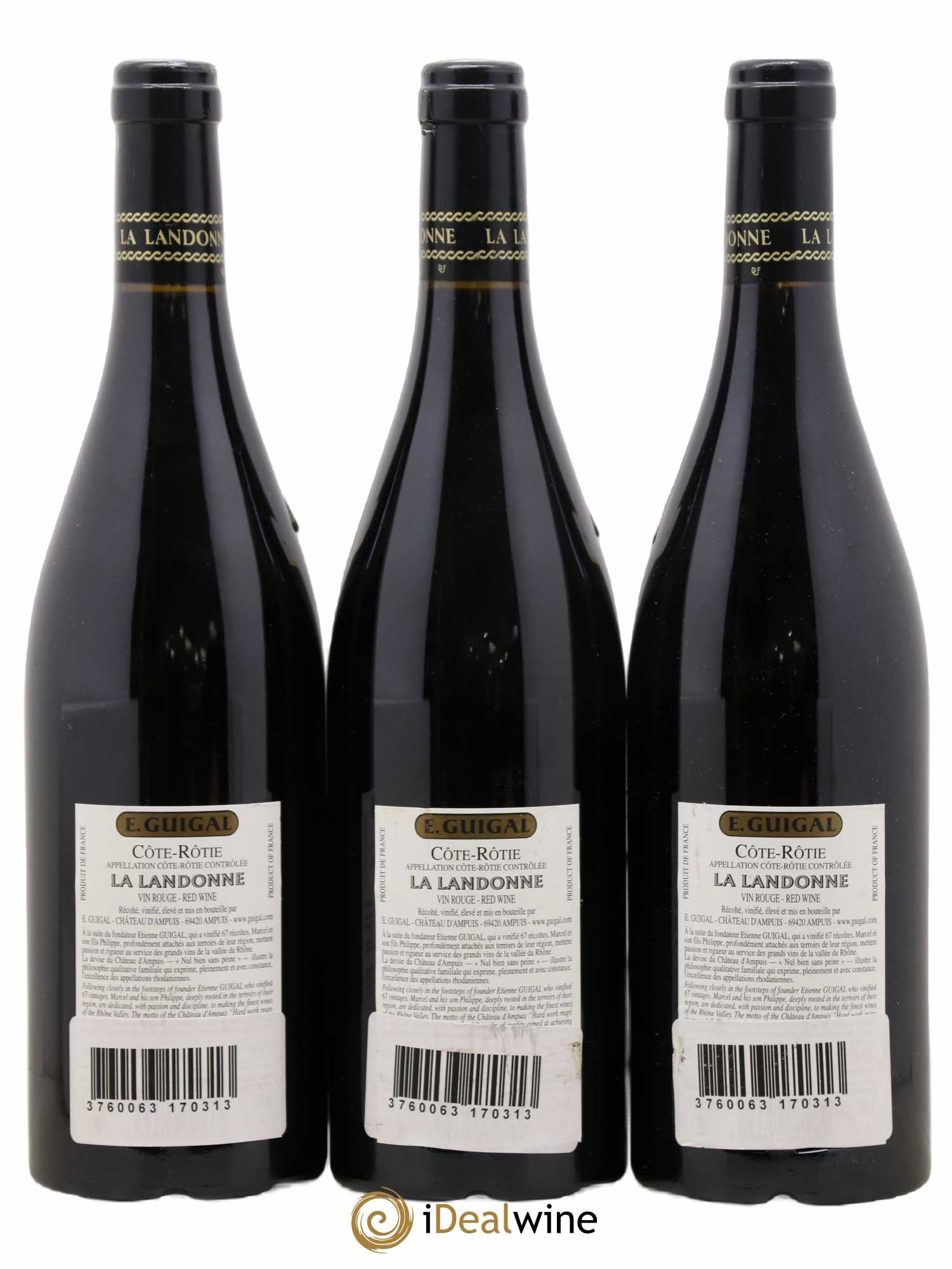 Côte-Rôtie La Landonne Guigal 2009 - Lot de 3 bouteilles - 1