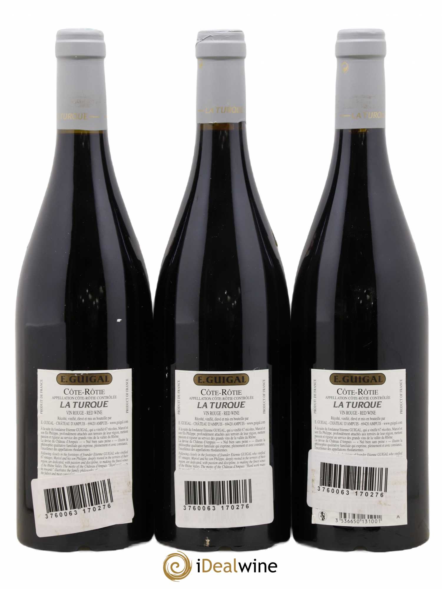 Côte-Rôtie La Turque Guigal 2009 - Lot de 3 bouteilles - 1