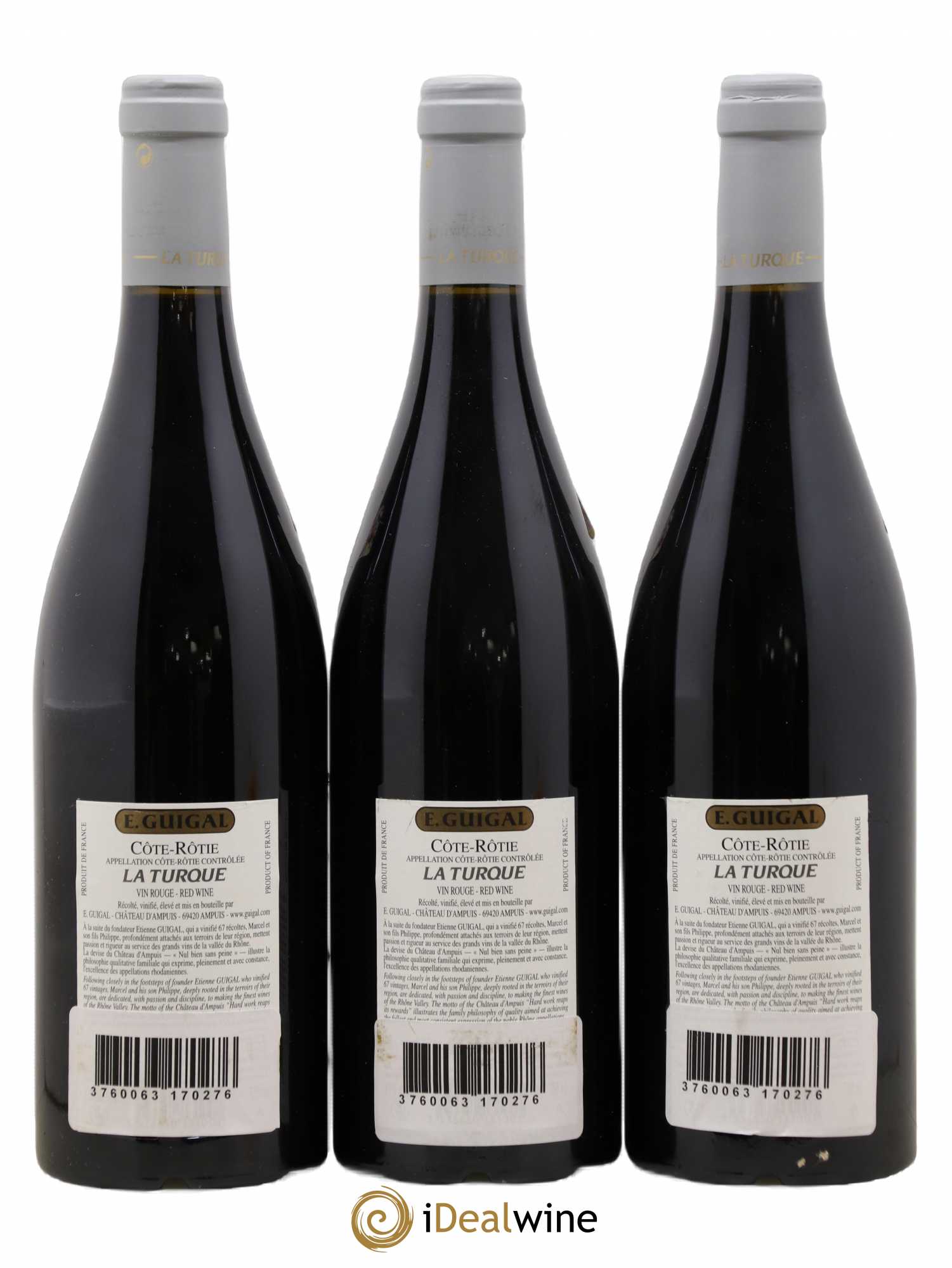 Côte-Rôtie La Turque Guigal 2009 - Lot de 3 bouteilles - 1